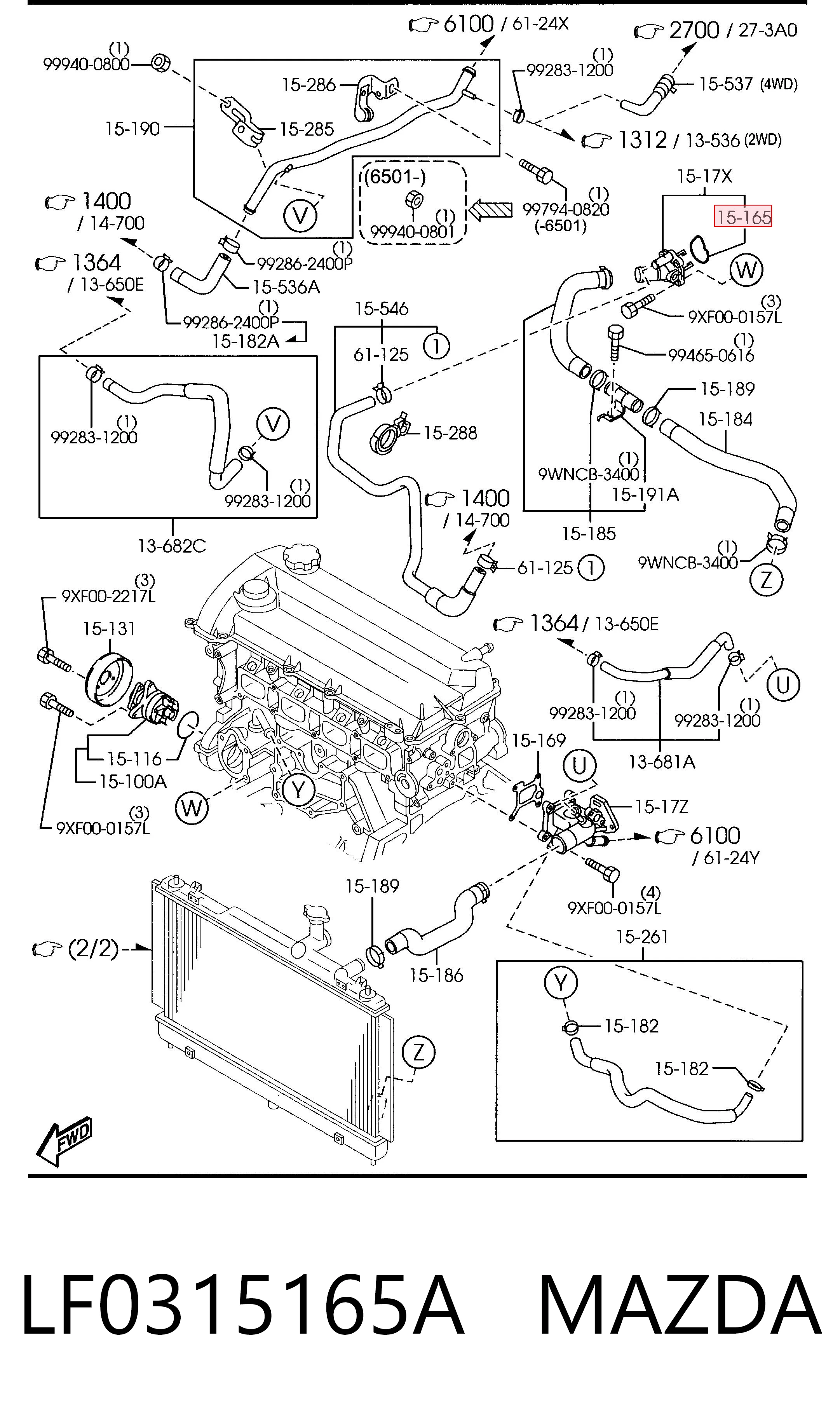LF0315165A Mazda