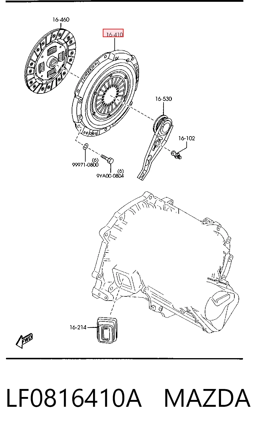 LF0816410A Mazda