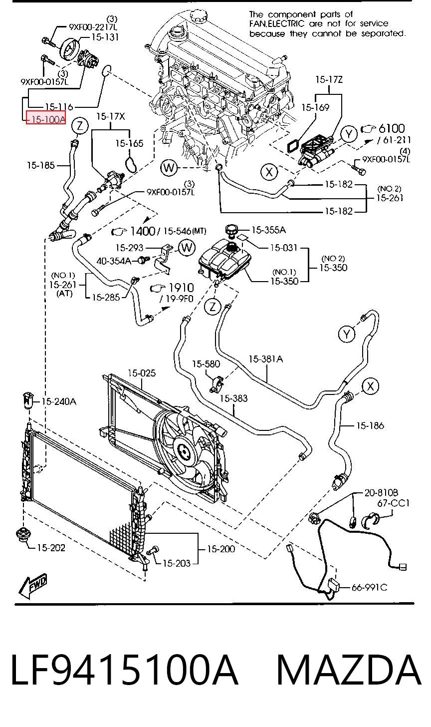 LF9415100A Mazda