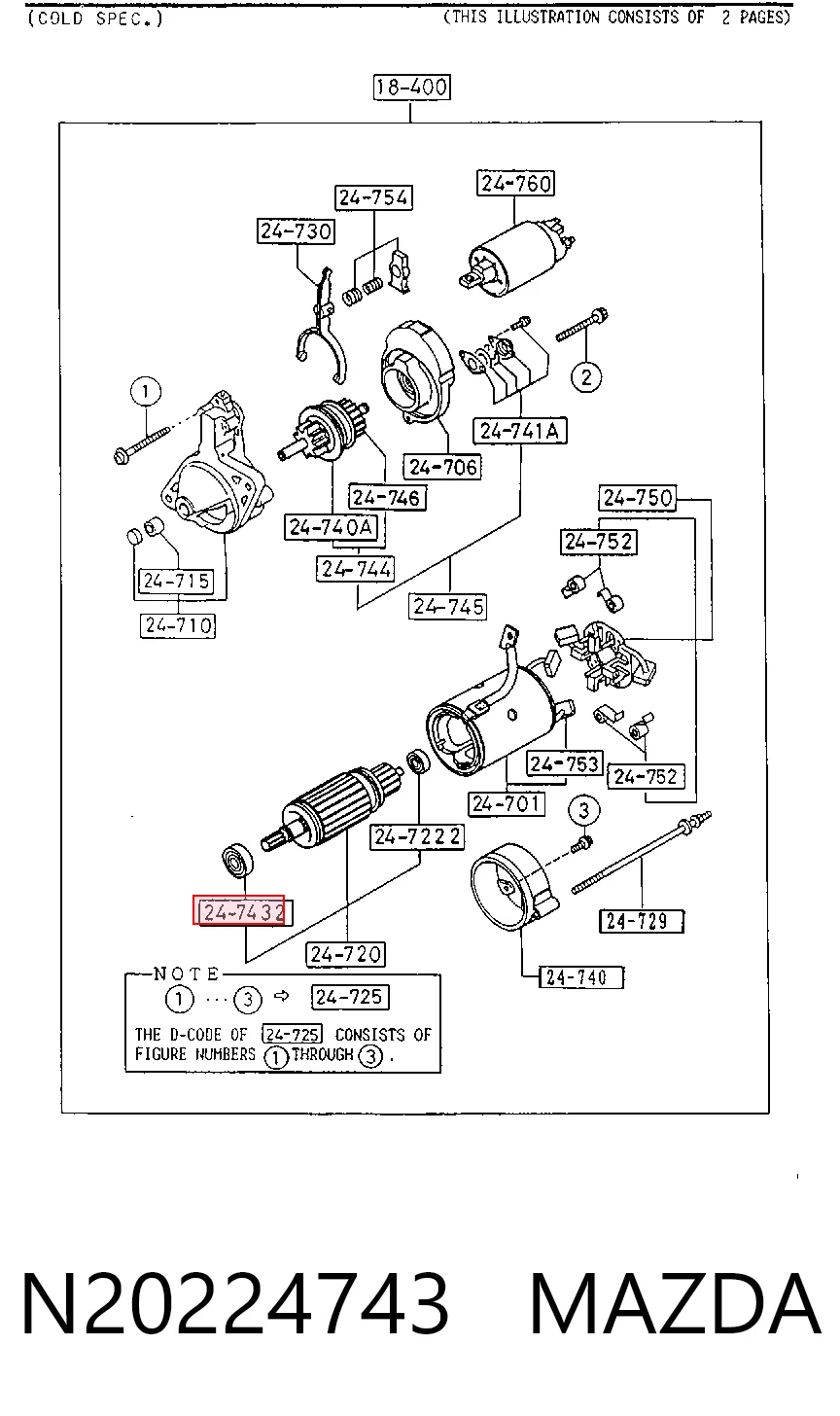 Cojinete de alternador Subaru Forester II (2002-2007)