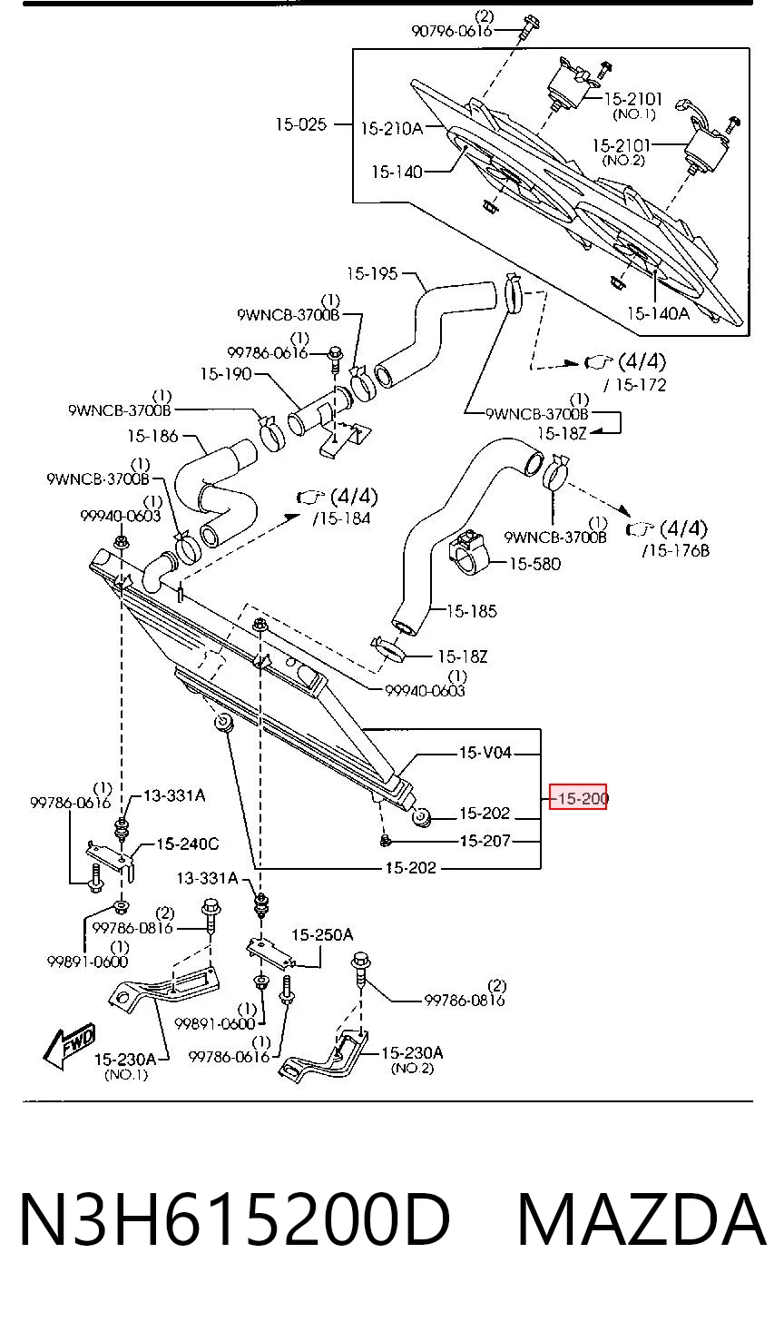 Comprar Radiador de refrigeración del motor Mazda RX-8 SE a bajo precio
