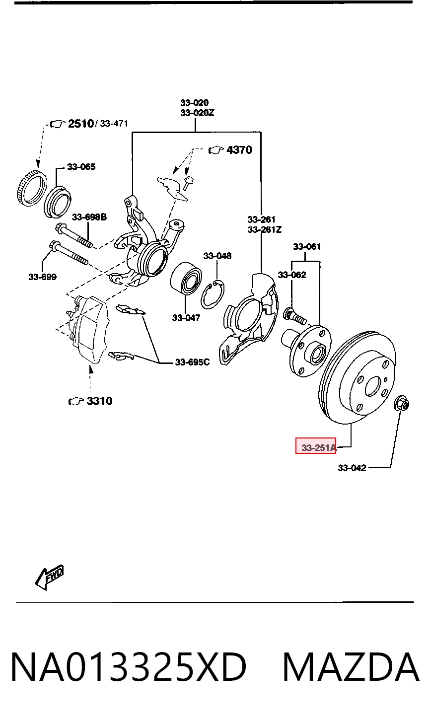 NA013325XD Mazda