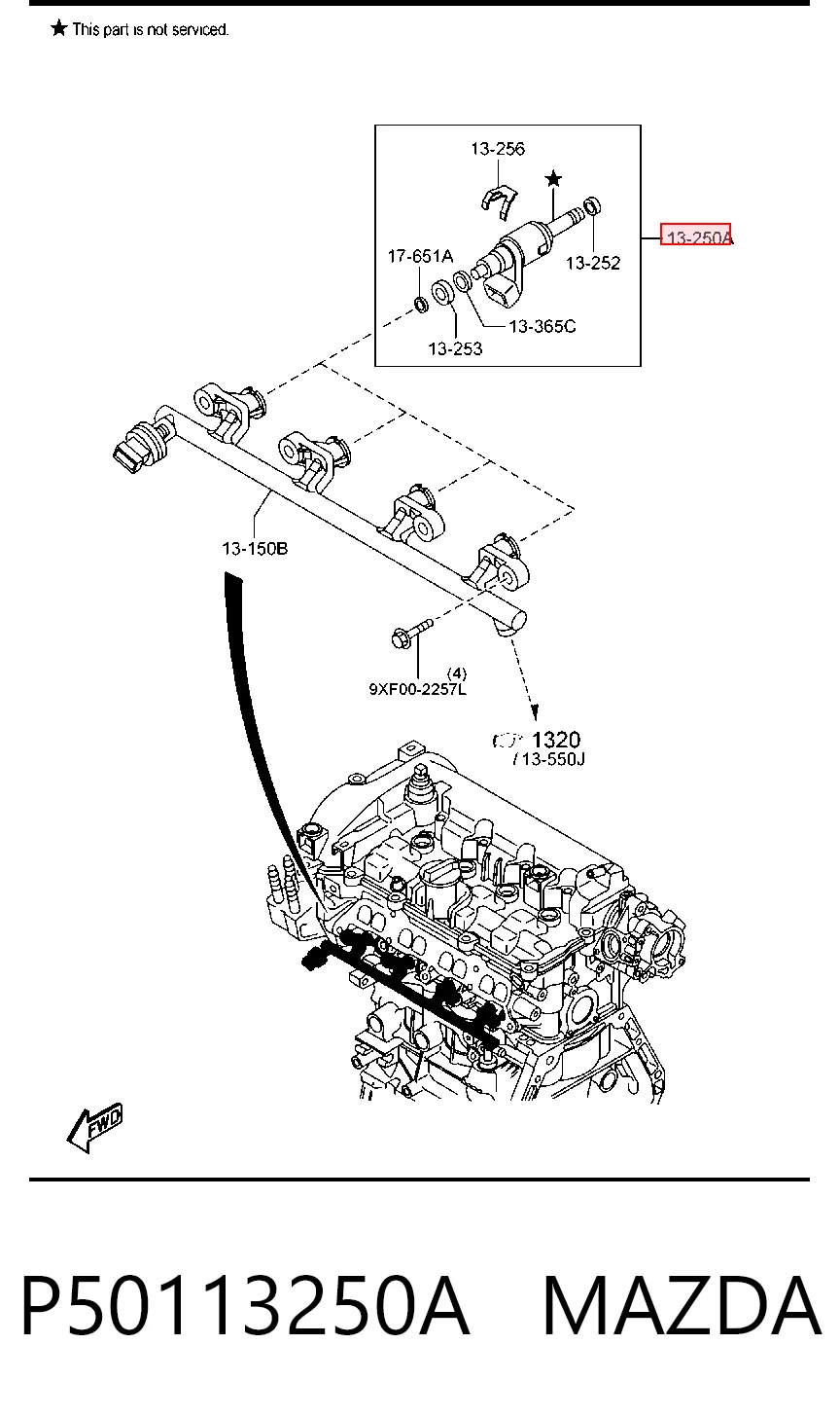 Inyector para Mazda 2 DL, DJ