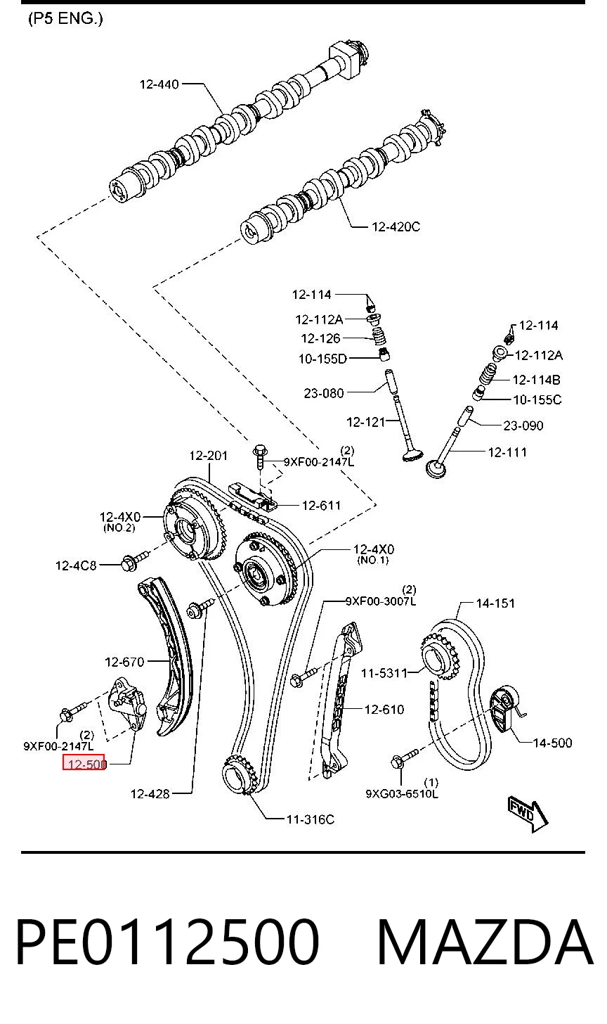 PE0112500 Mazda