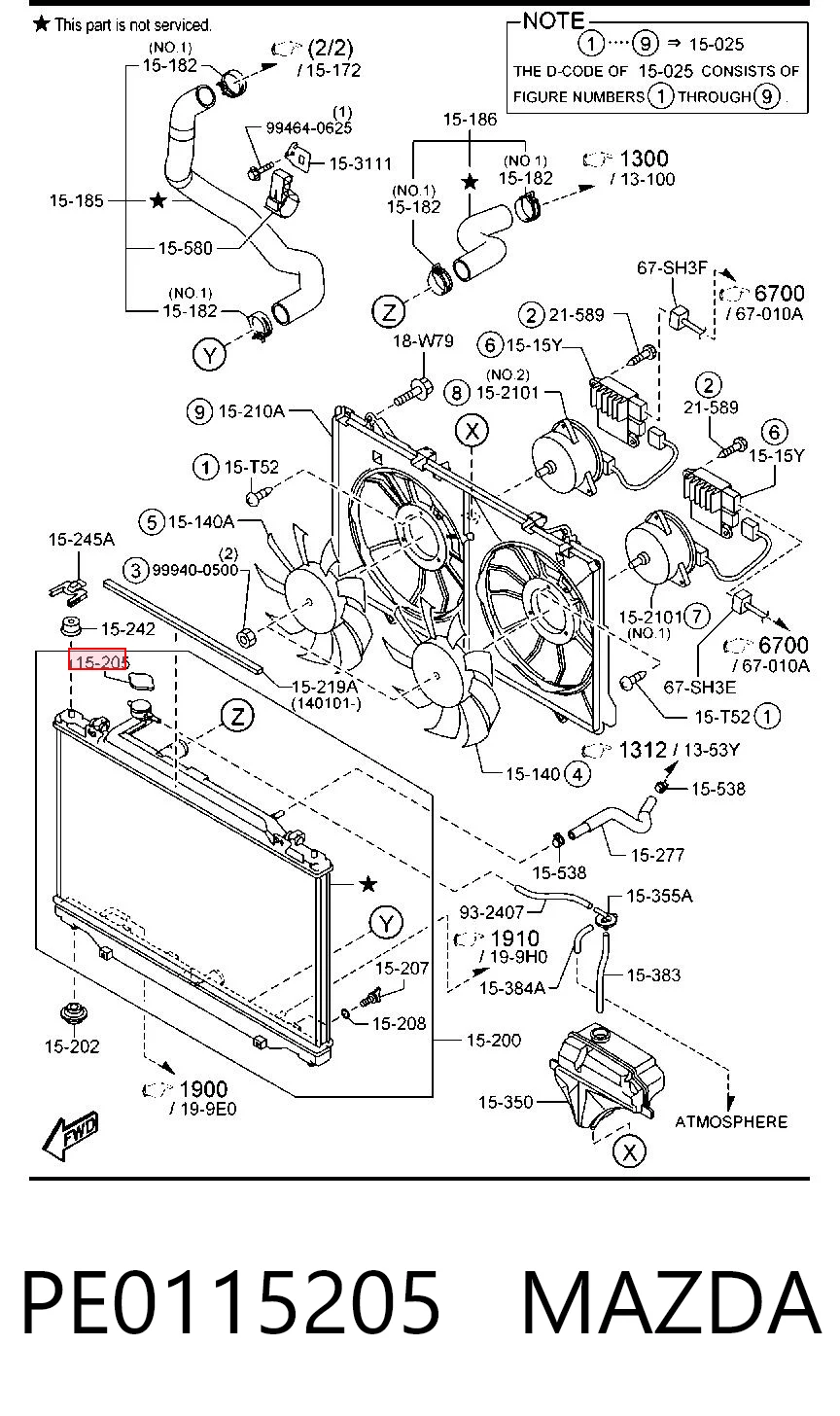 Tapa radiador para Mazda 6 GJ, GL
