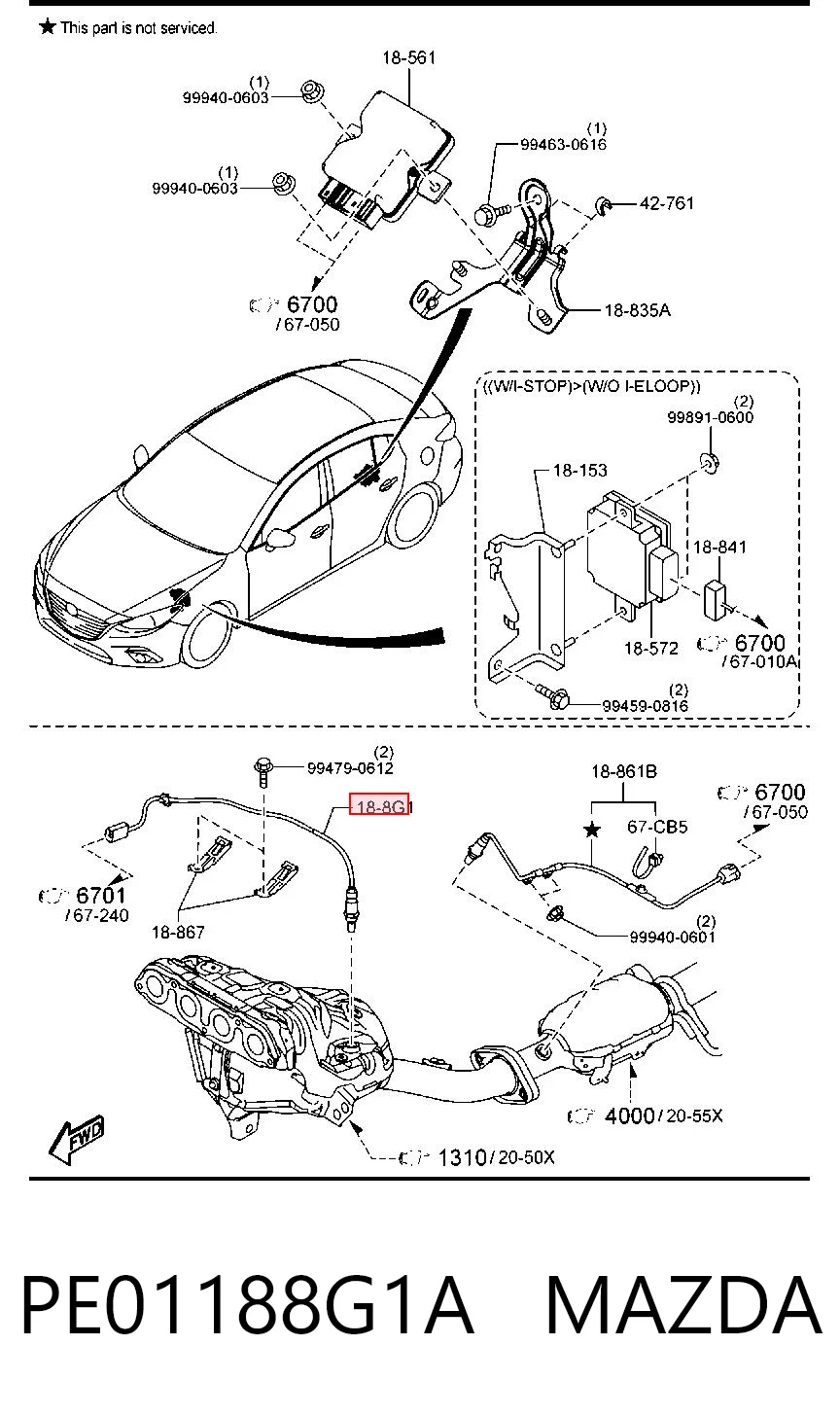 PE01188G1A Mazda