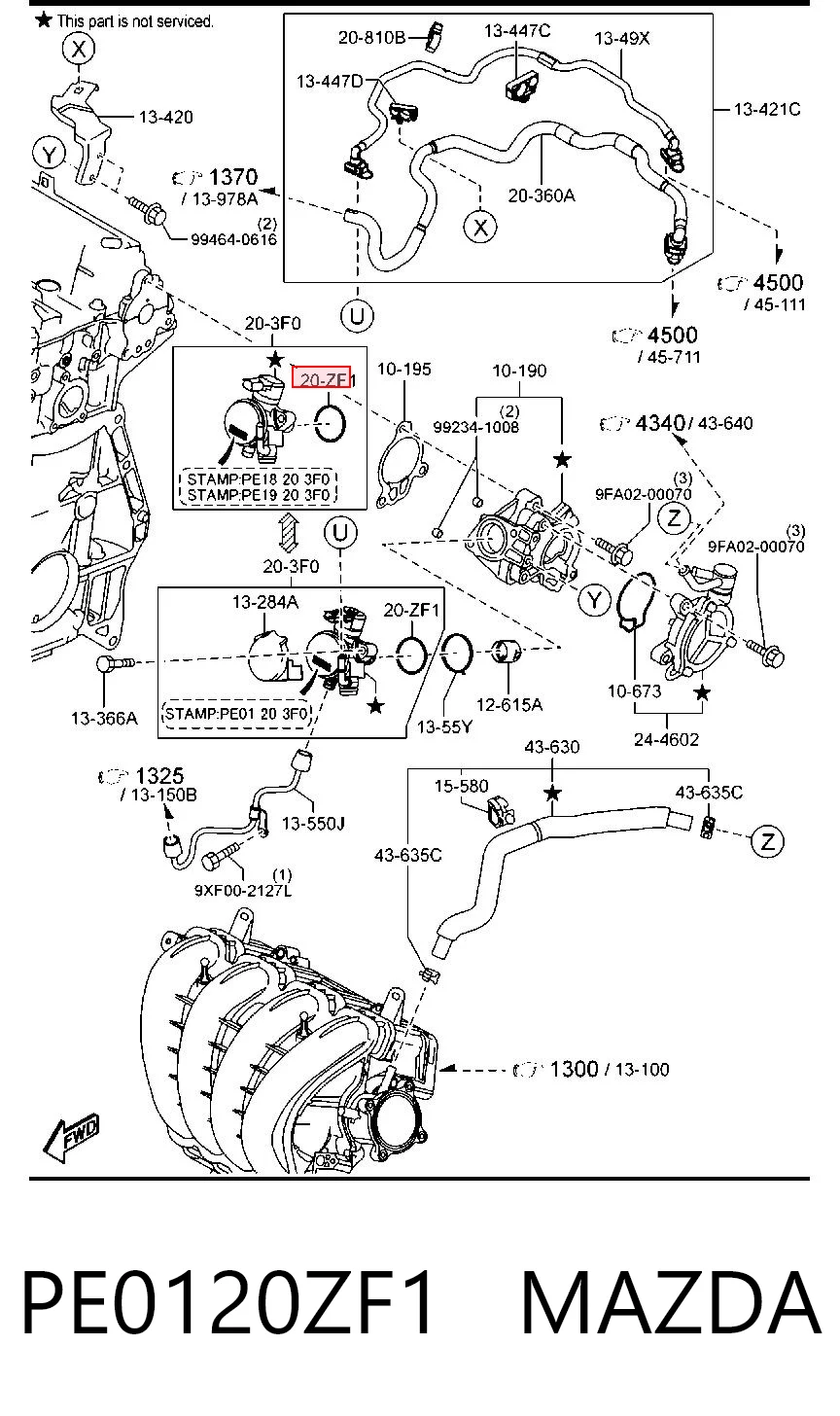 PE0120ZF1 Mazda