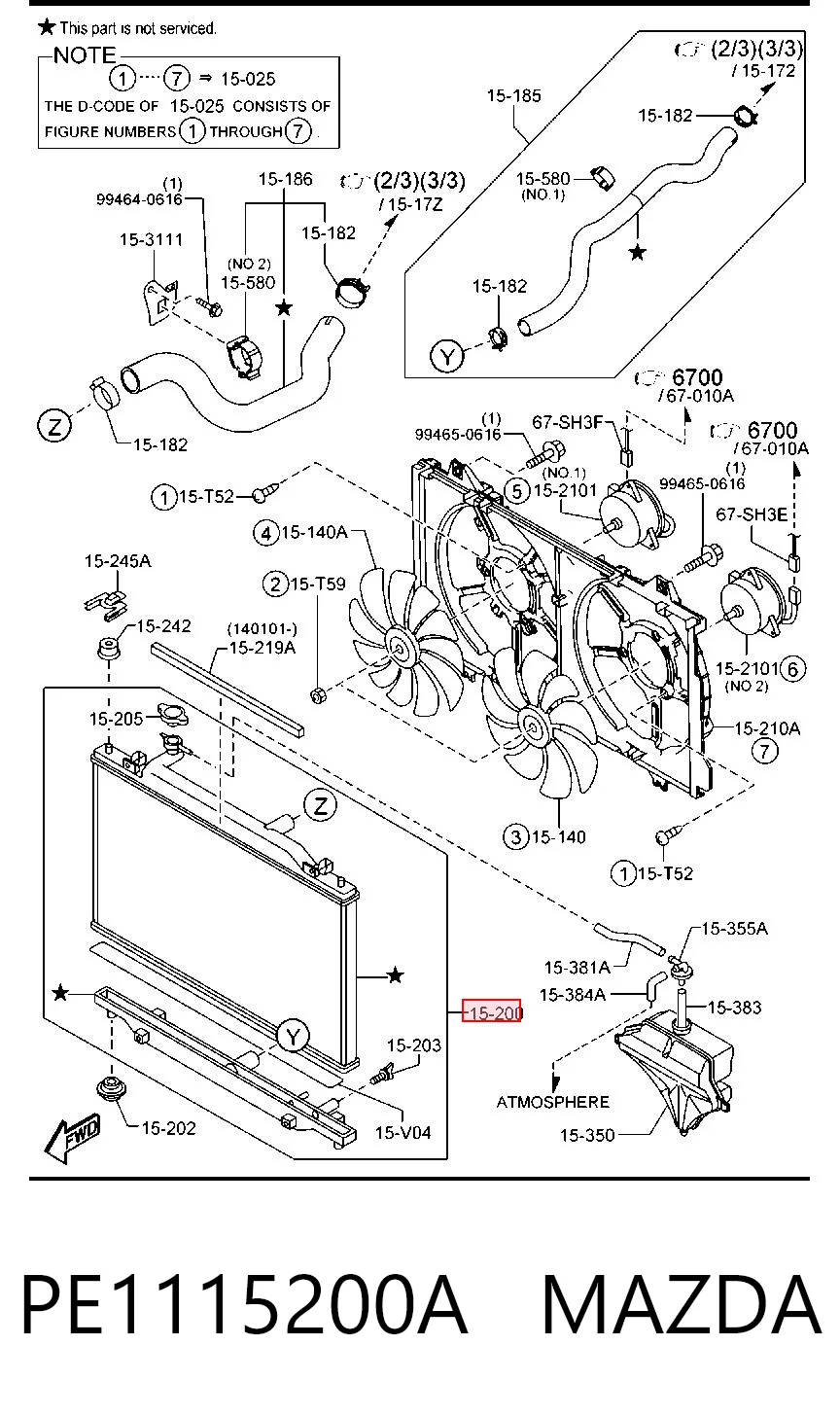 Radiador para Mazda 6 GJ, GL