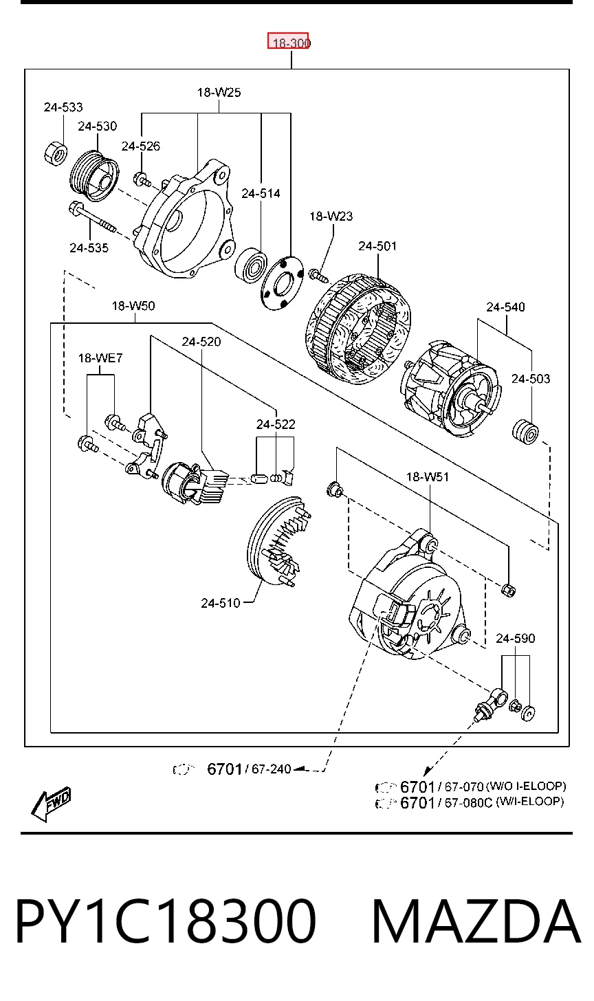  Alternador Mazda MX-5 4