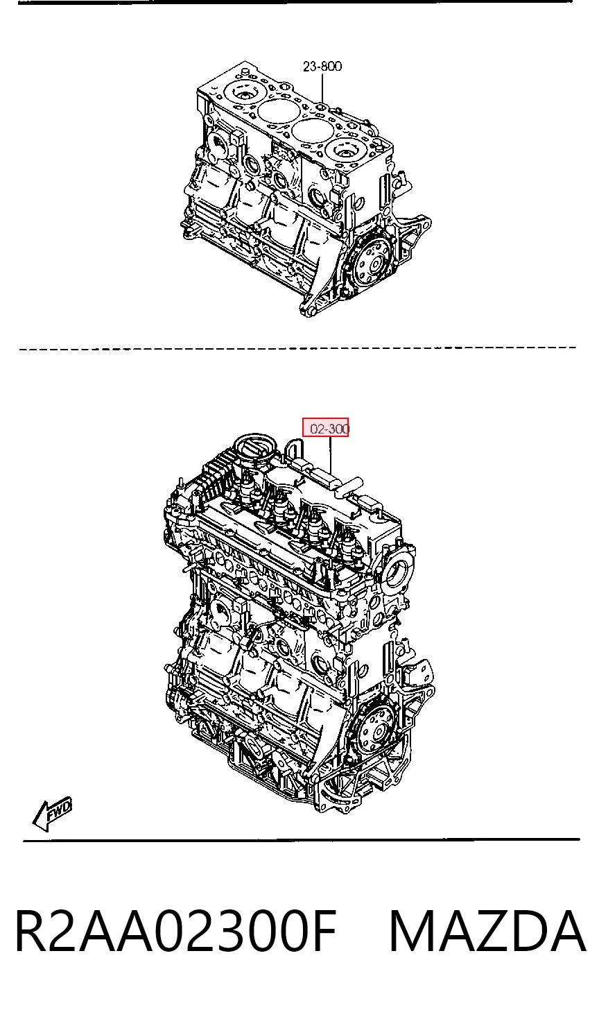 R2AA02300F Mazda
