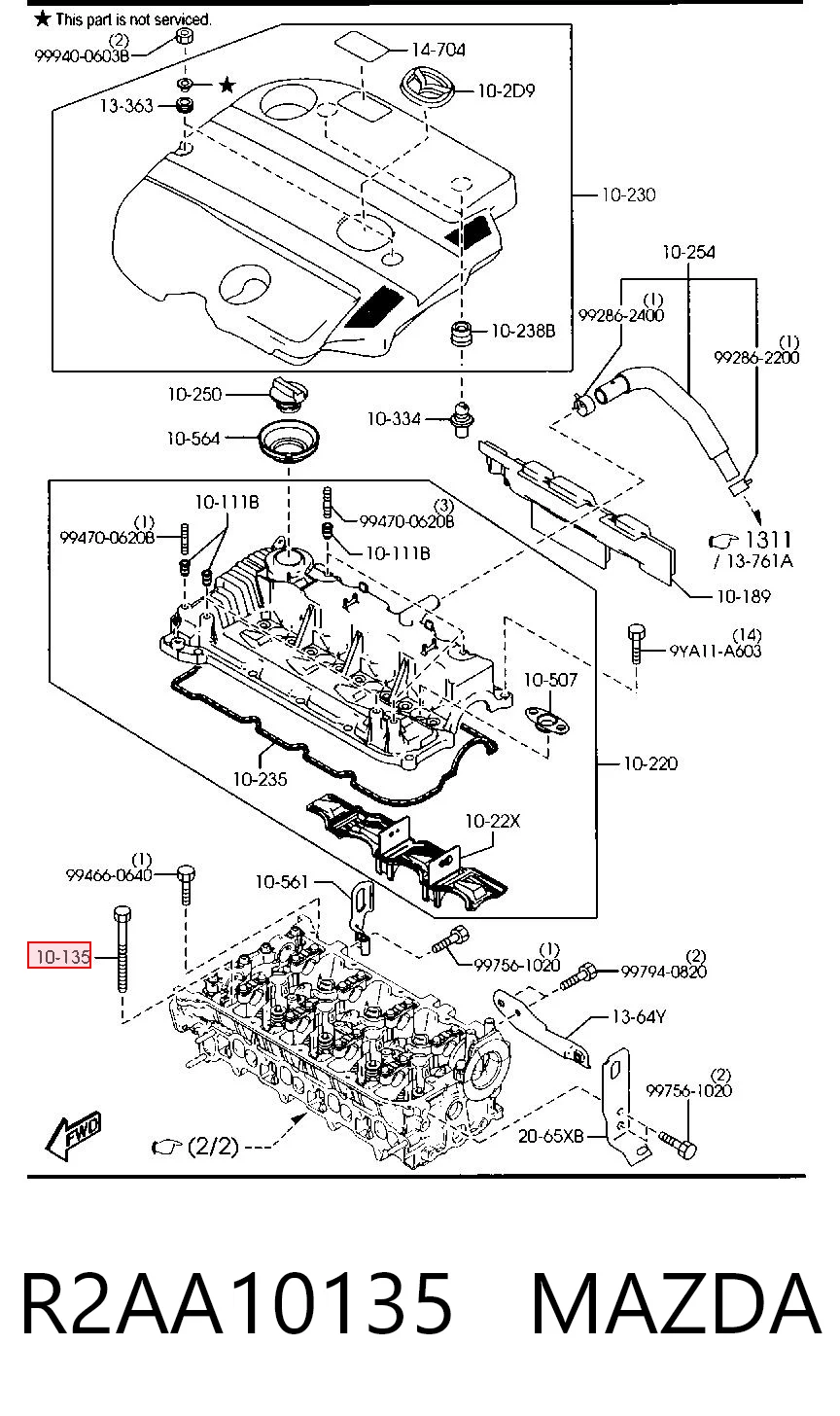 81045100 Maserati Pernos de culata