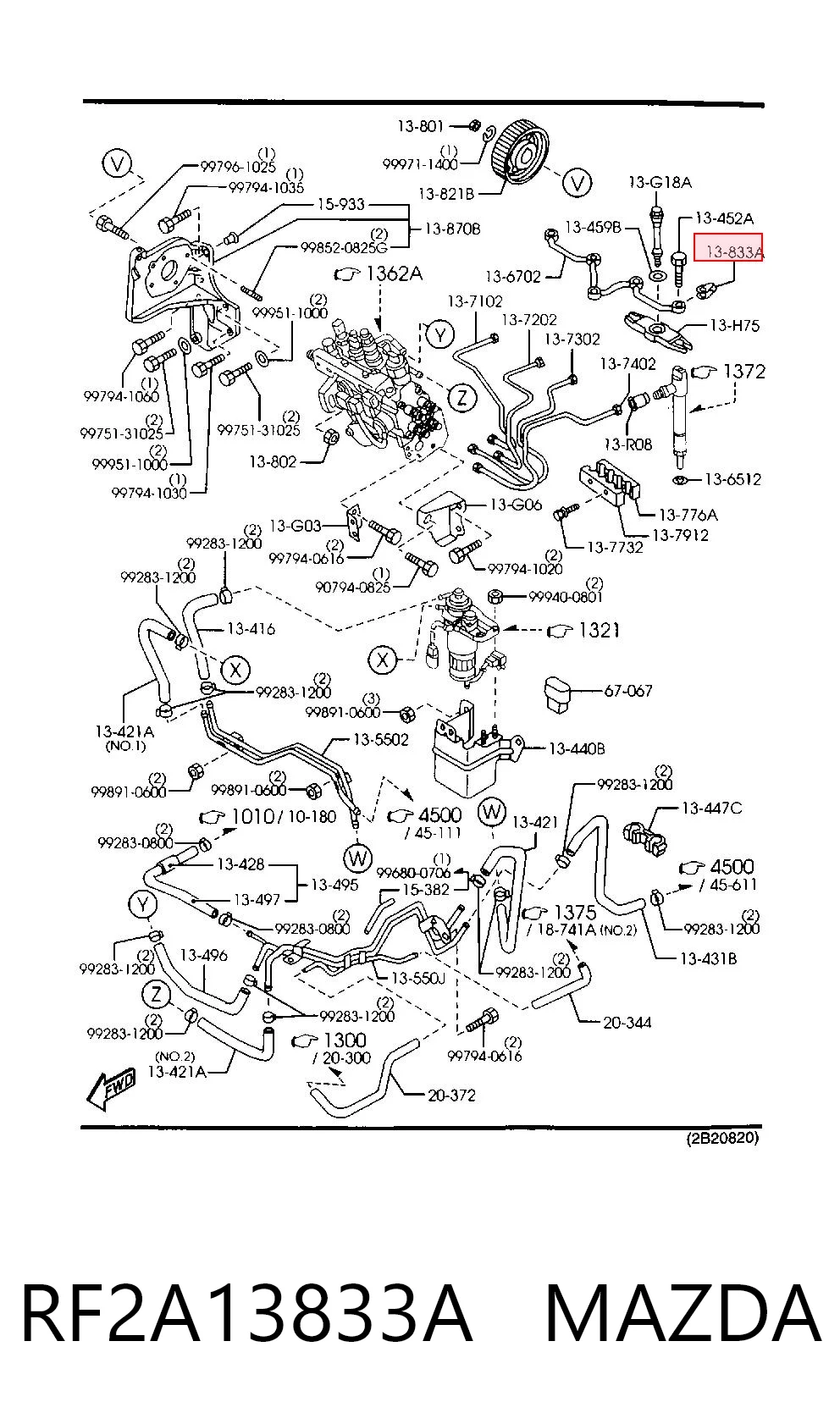 RF2A13833A Mazda