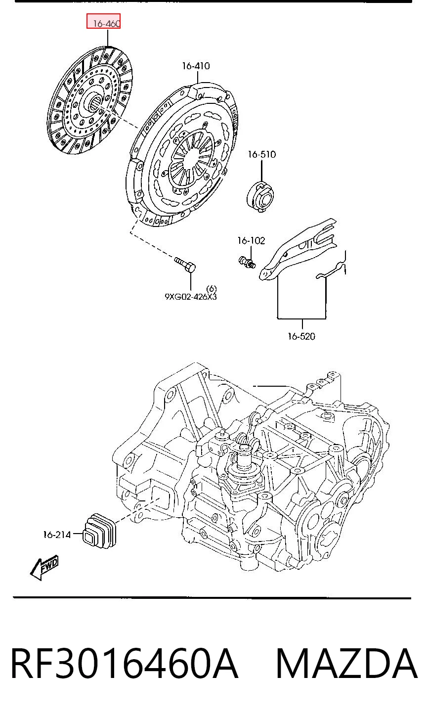 RF3016460A Mazda