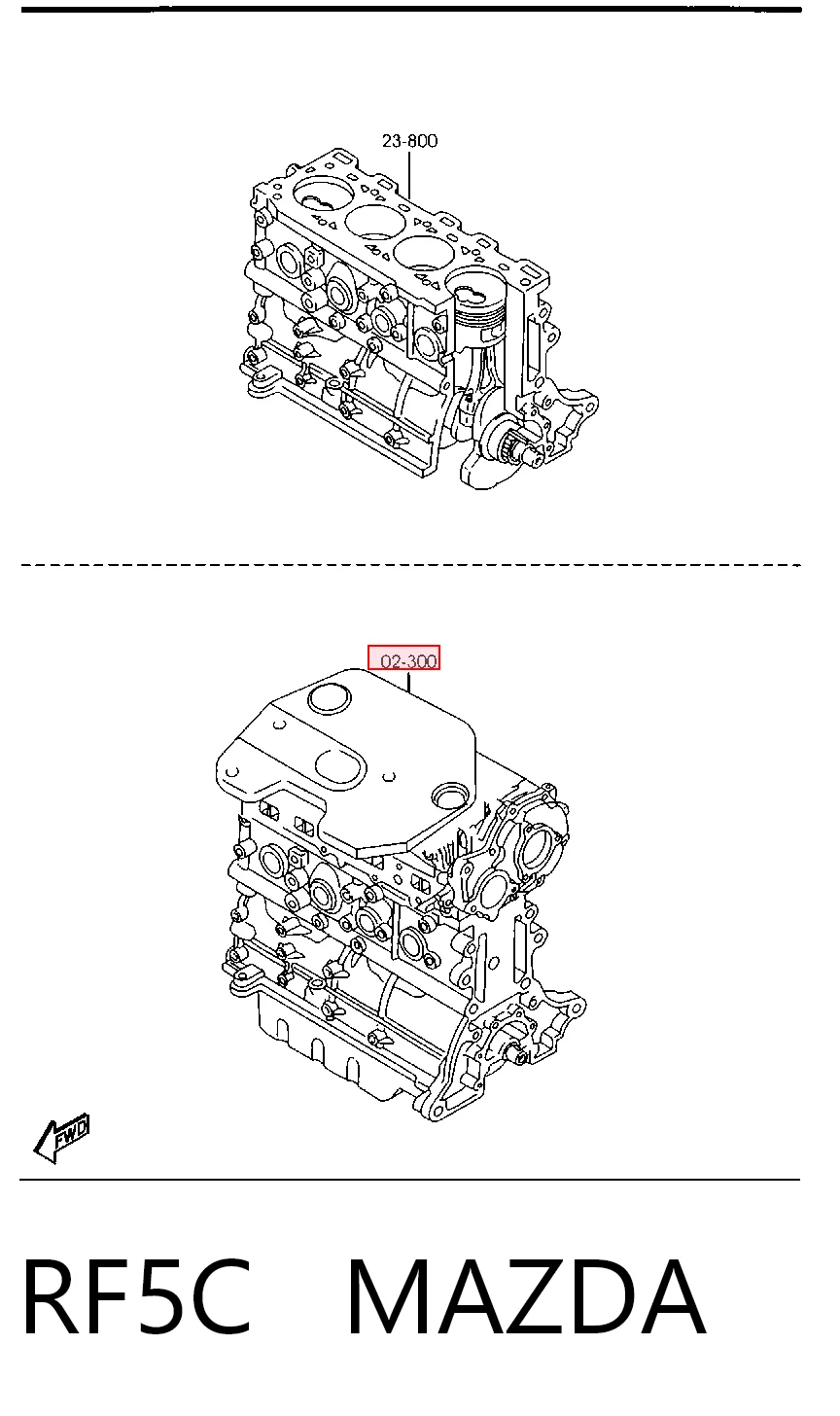 RF5C Mazda Motor completo