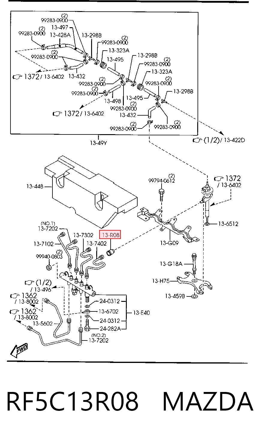 Comprar Juego de reparación de inyector Mazda 3  BK12 a bajo precio