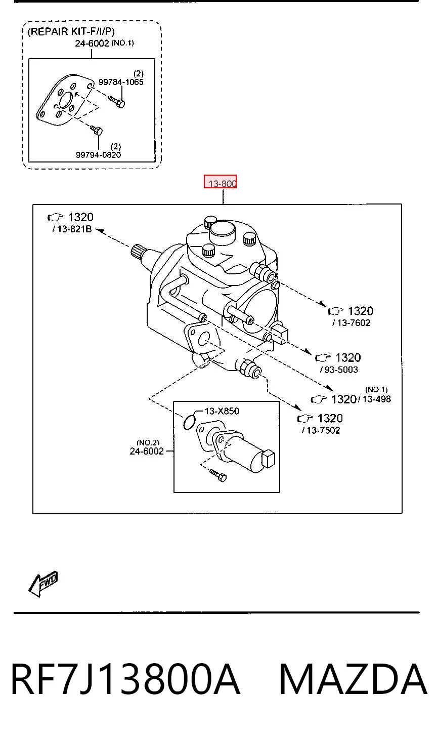 RF7J13800A Mazda