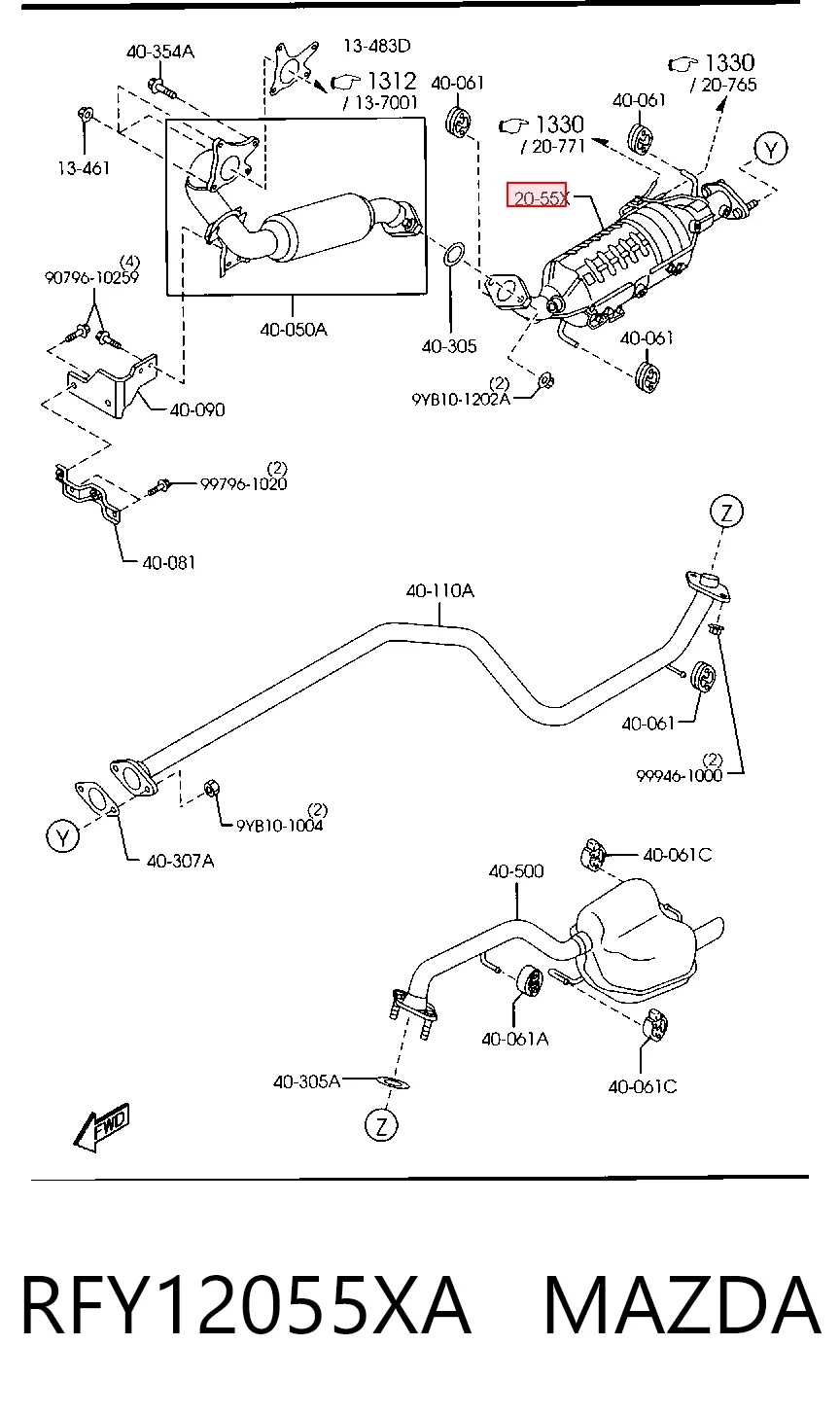 RFY12055XA Mazda