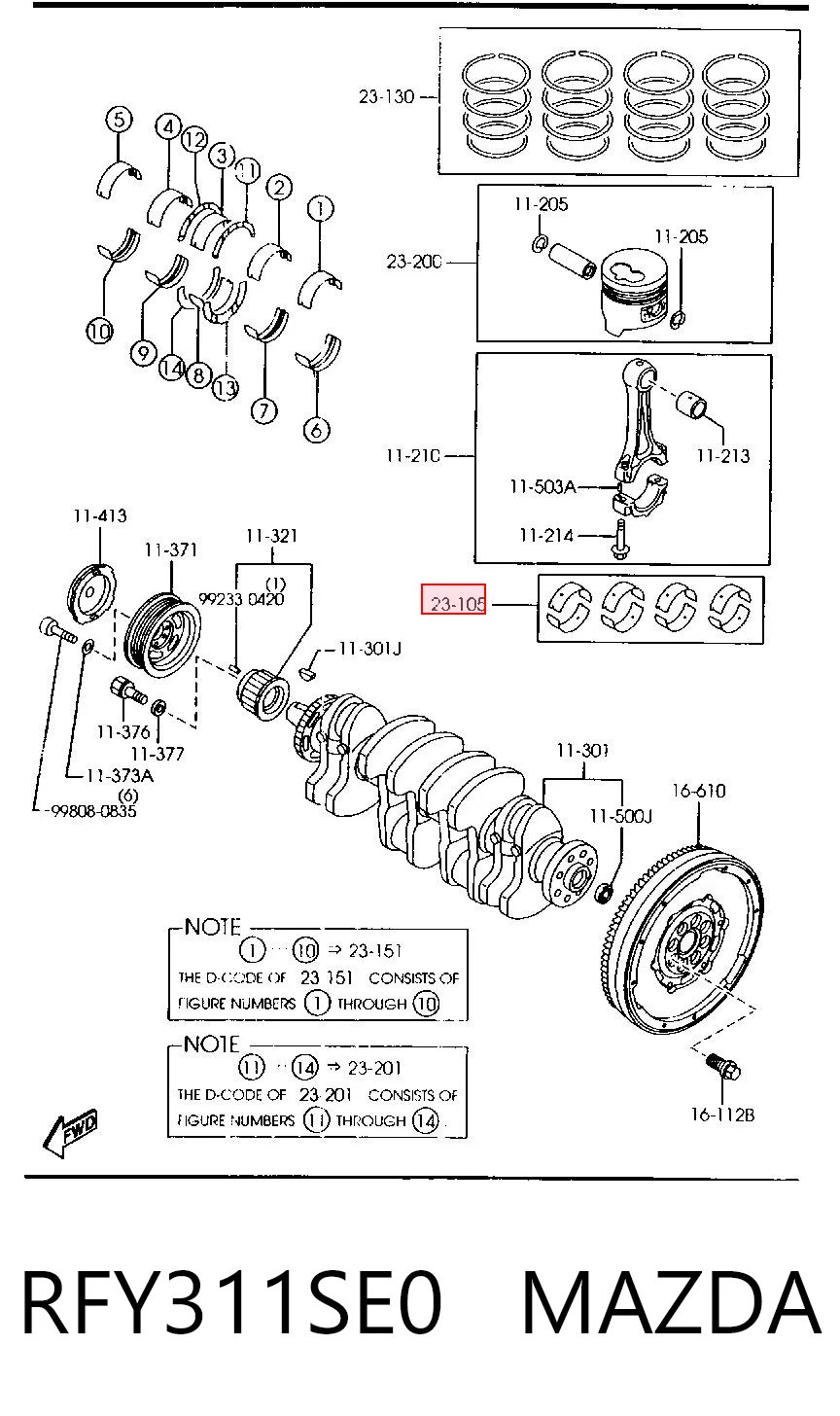 RFY311SE0 Mazda