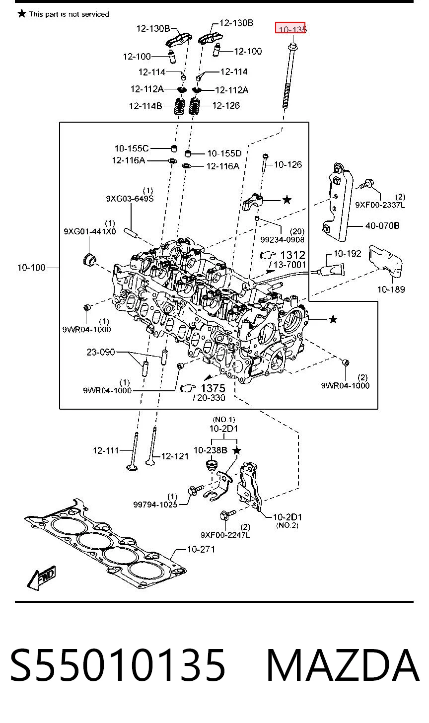 Pernos de culata Mazda 6  (2012-2023)