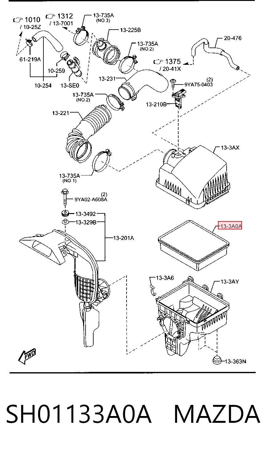 SH01133A0A Mazda