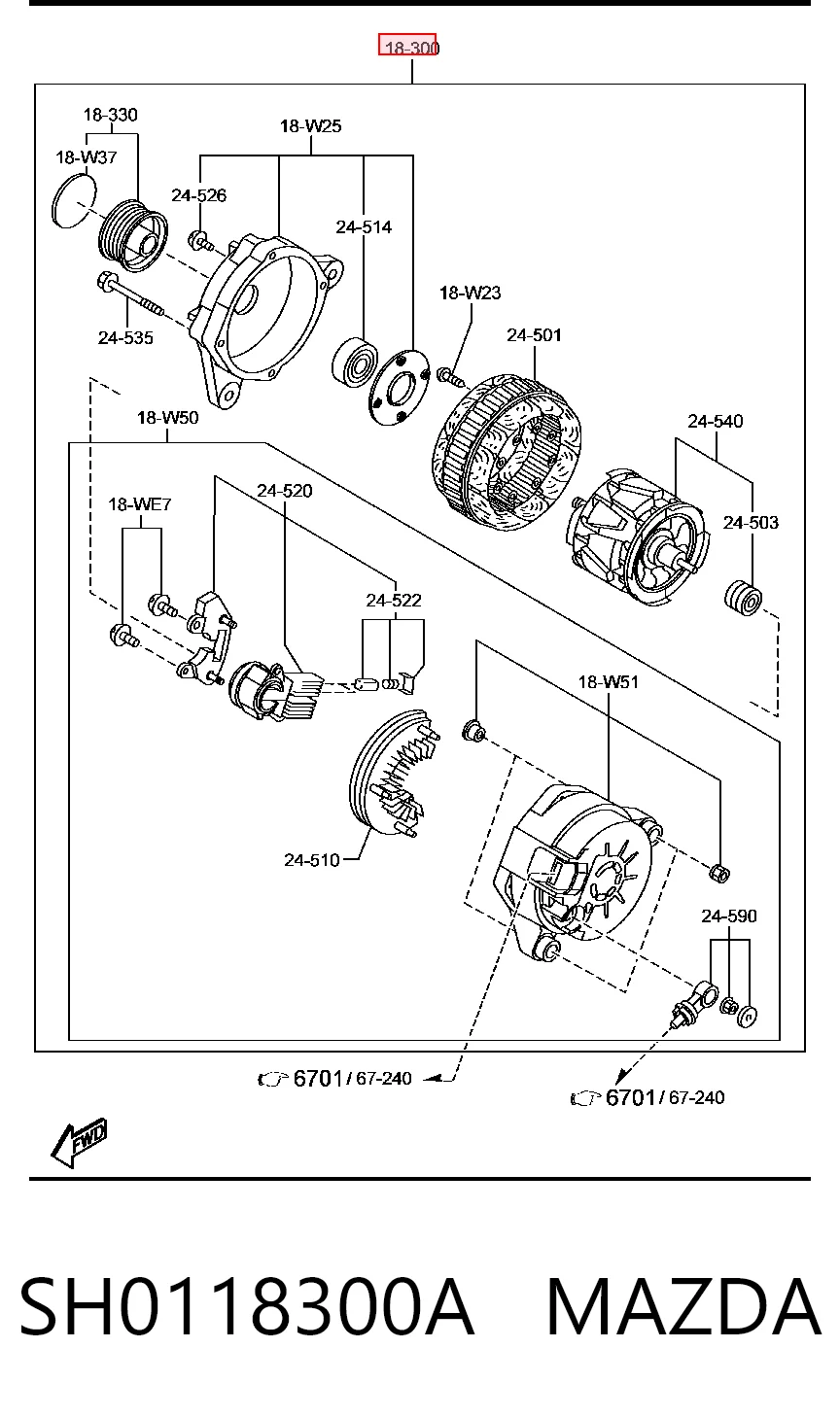SH0118300A Mazda