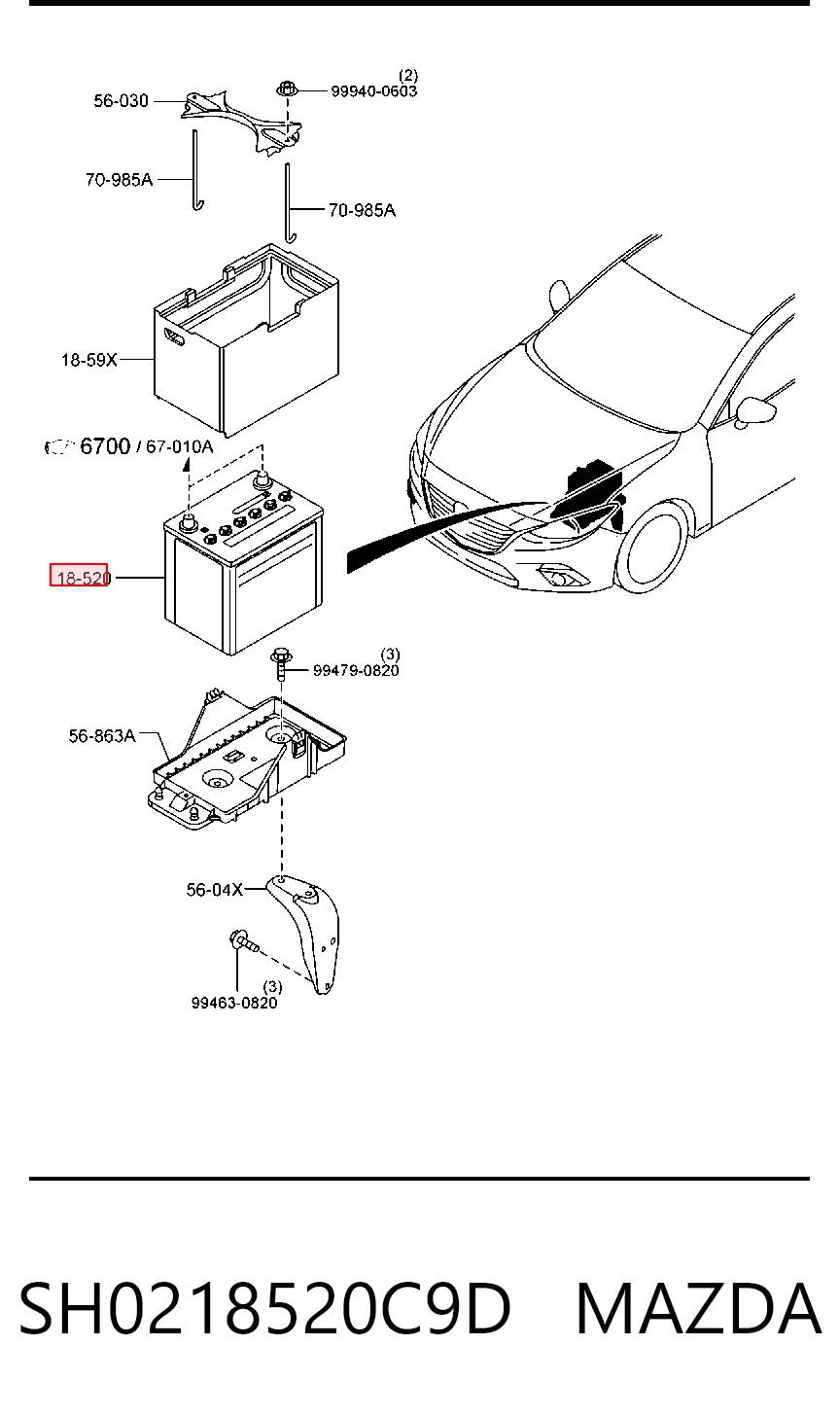 SH0218520C9D Mazda