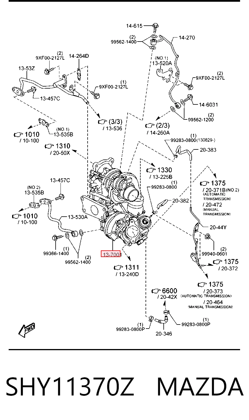  Turbocompresor Mazda 6 