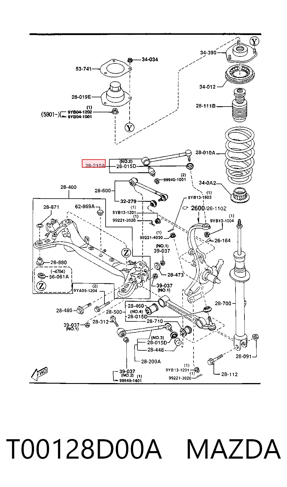 T00128D00A Mazda