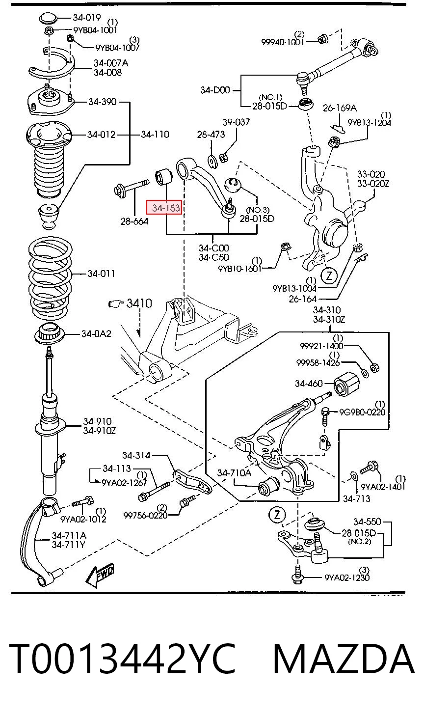 T0013442YC Mazda