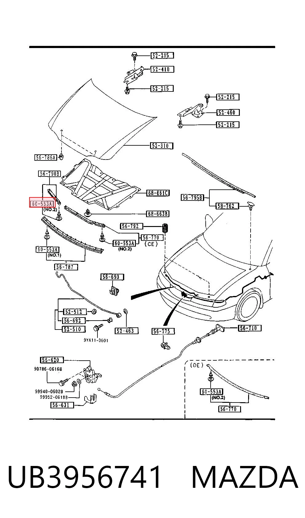 UB3956741 MAZDA