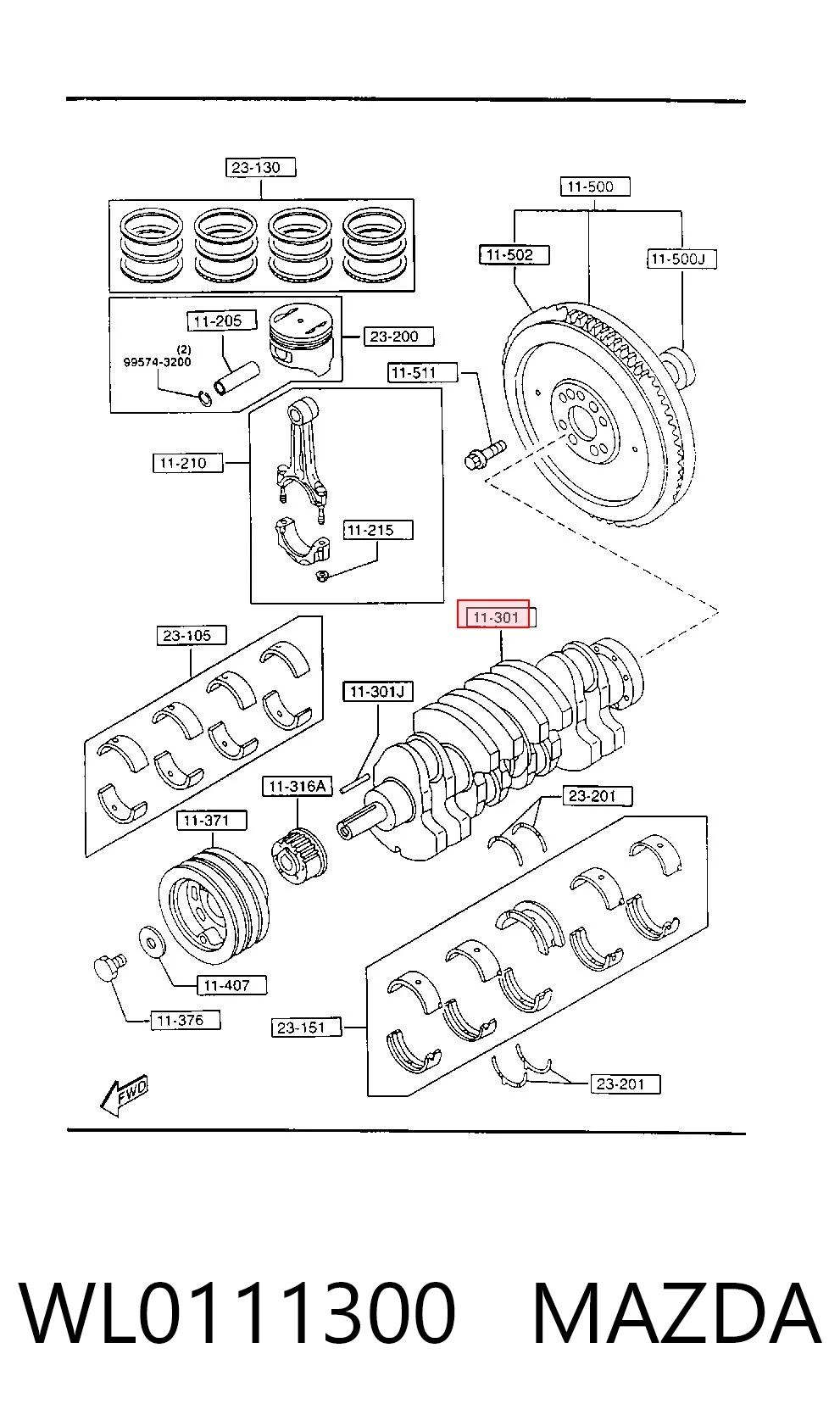Cigüeñal del motor Ford Ranger  pick-up comprar en España