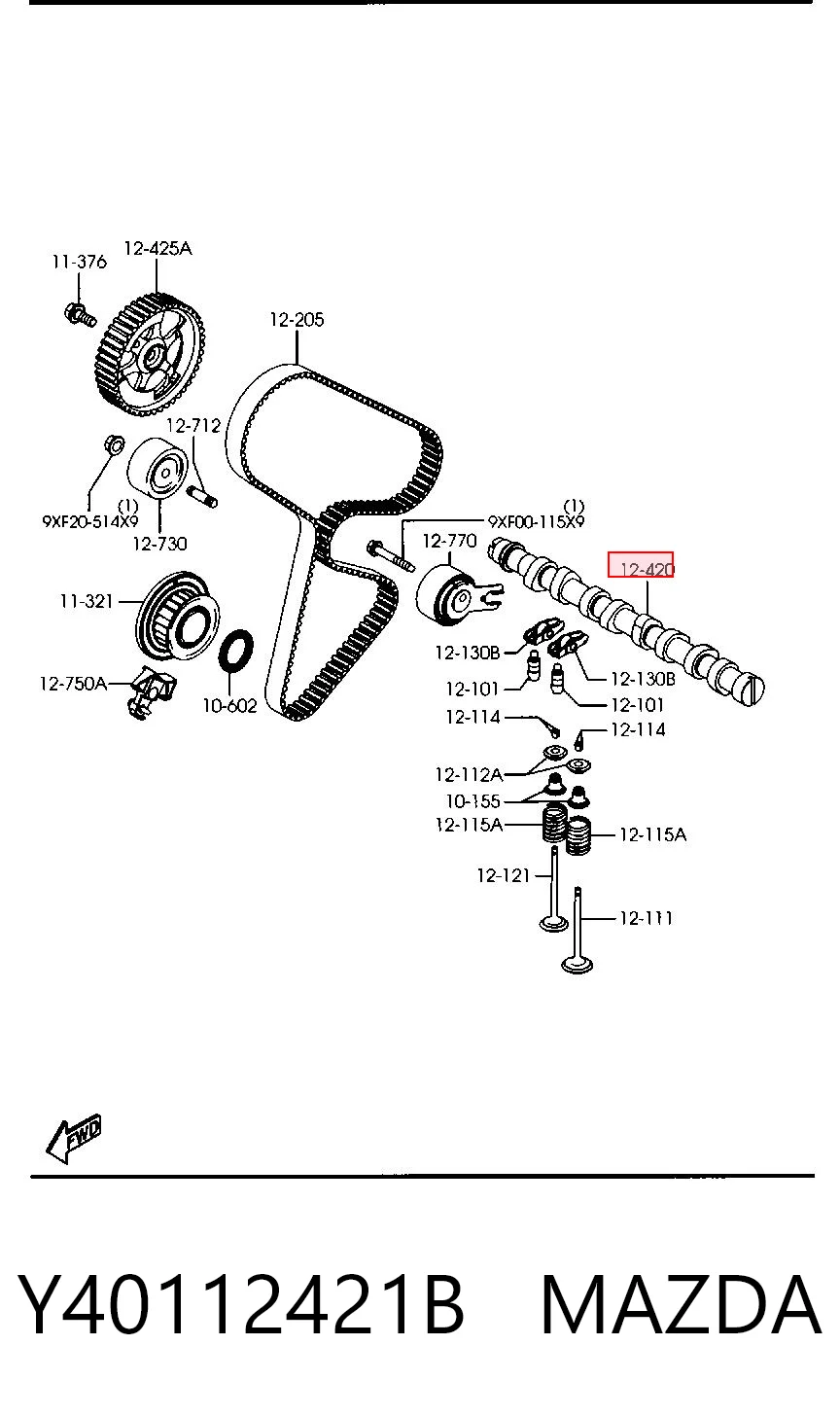 Y40112421B Mazda