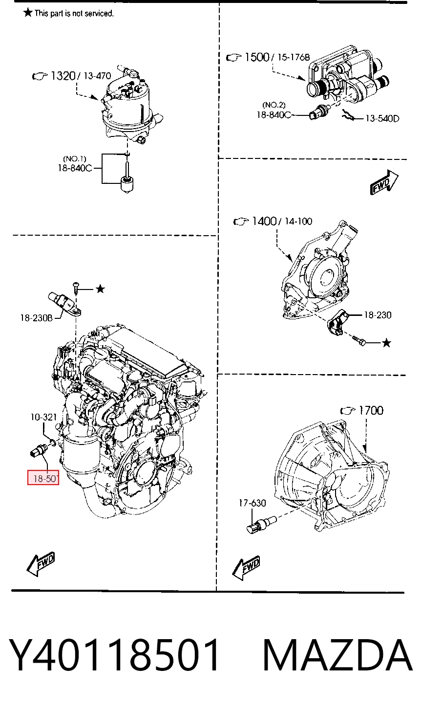 Y40118501 Mazda