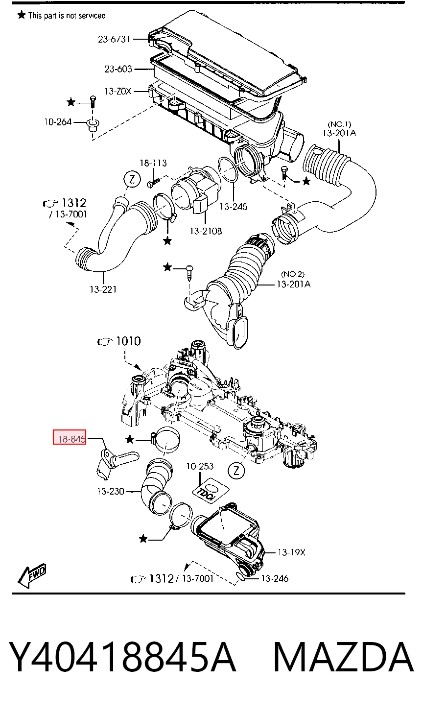 Sensor de temperatura de mezcla de aire Mazda 3  sedán comprar en España