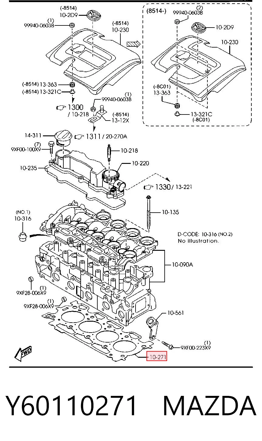 Y60110271 Mazda