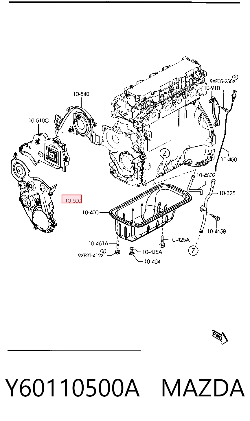 Y60110500A Mazda