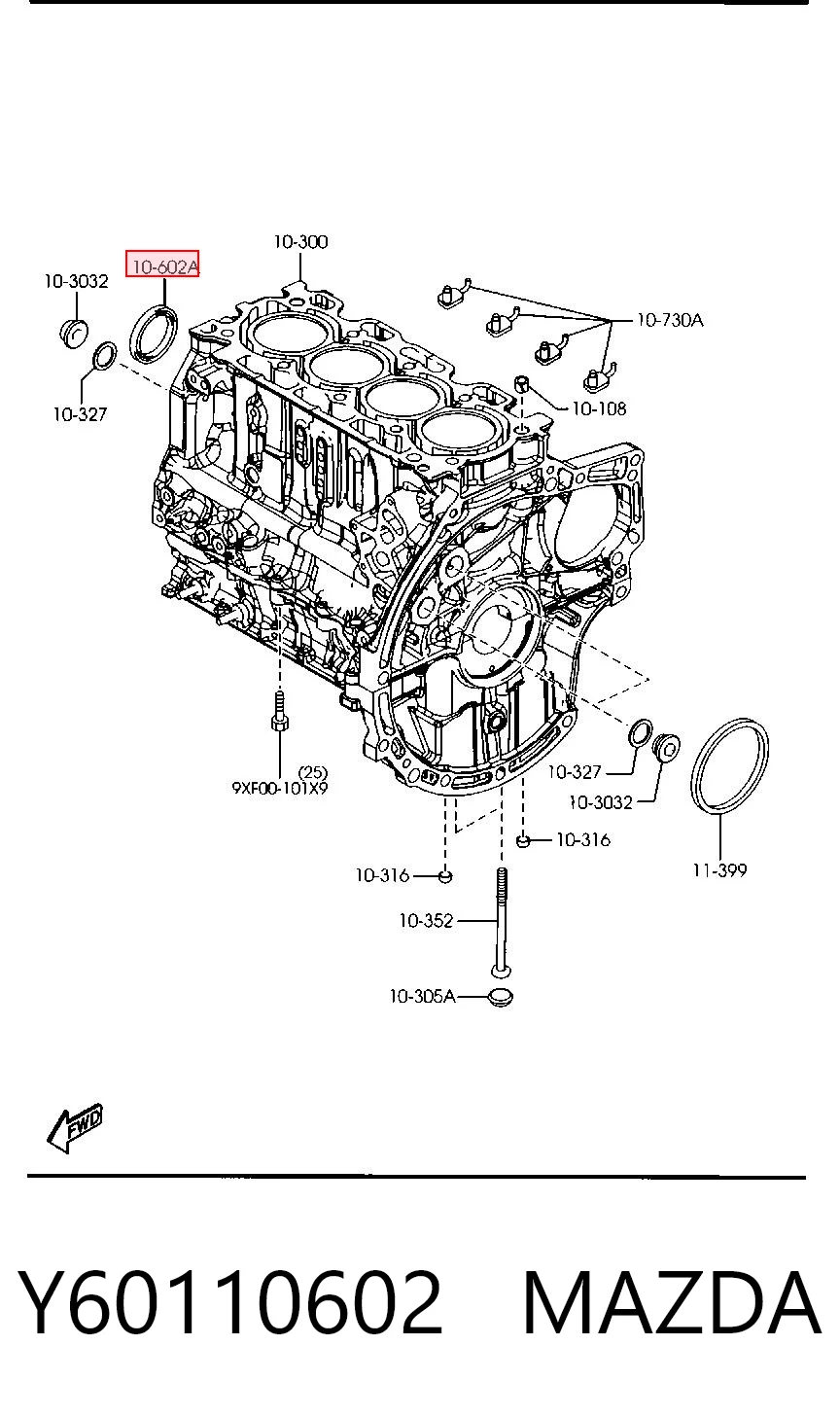 Comprar Retén de cigüeñal frontal Ford Fiesta Mk5 JH, JD