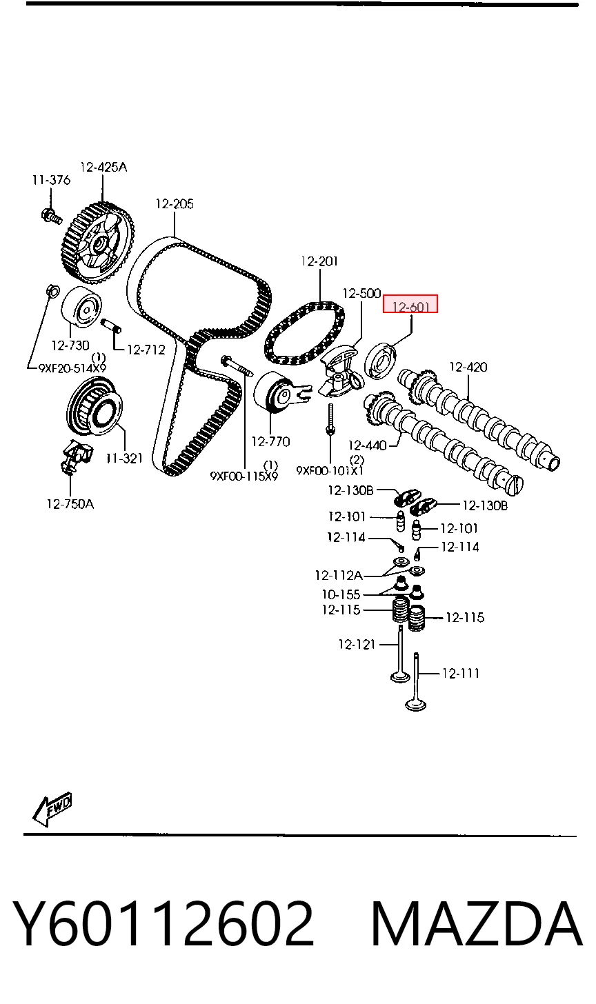 Retén de árbol de levas para Citroen C2  JM