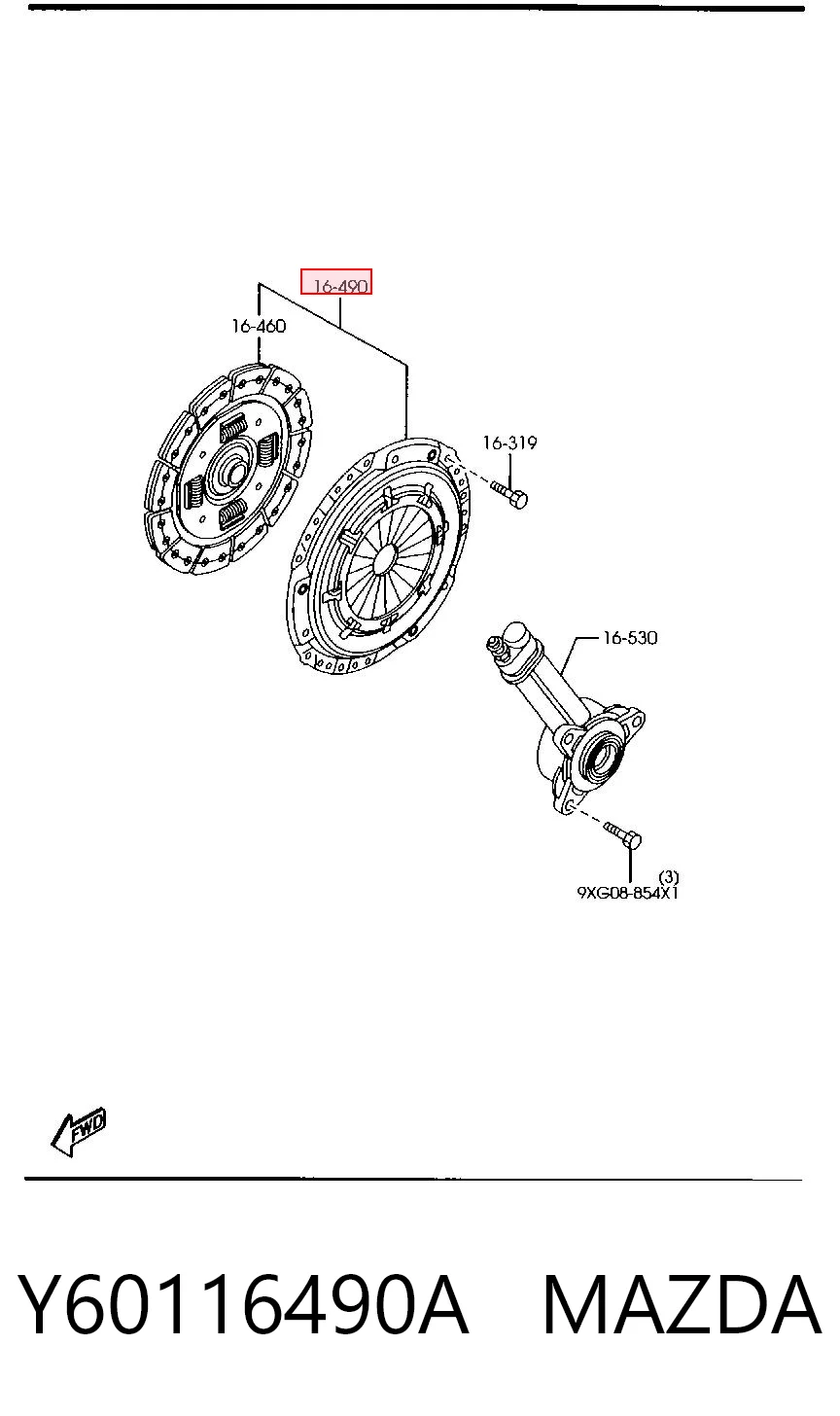 Embrague motor Mazda 3  (2006-2009)