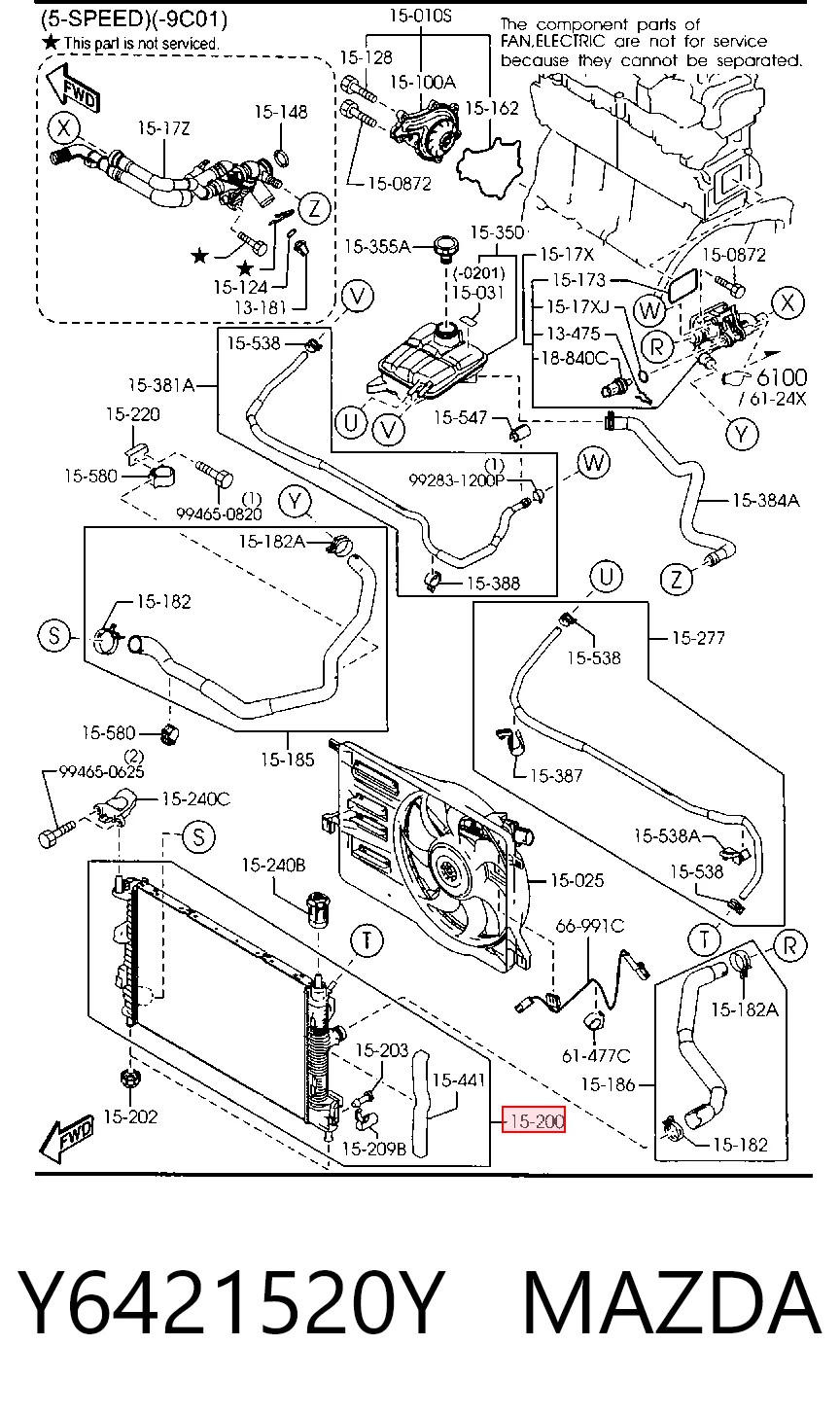 Radiador para Mazda 3 BL