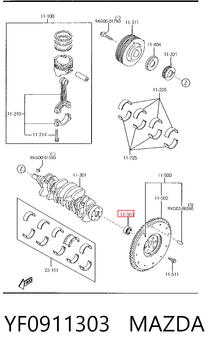 YF0911303 Mazda