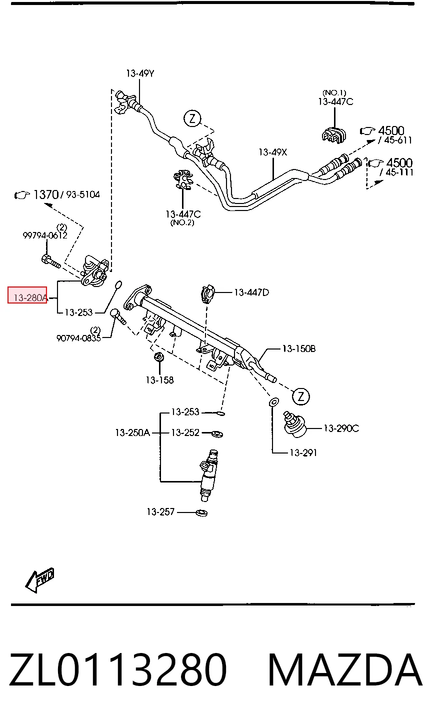 Regulador de presión de combustible para Mazda 323 BJ