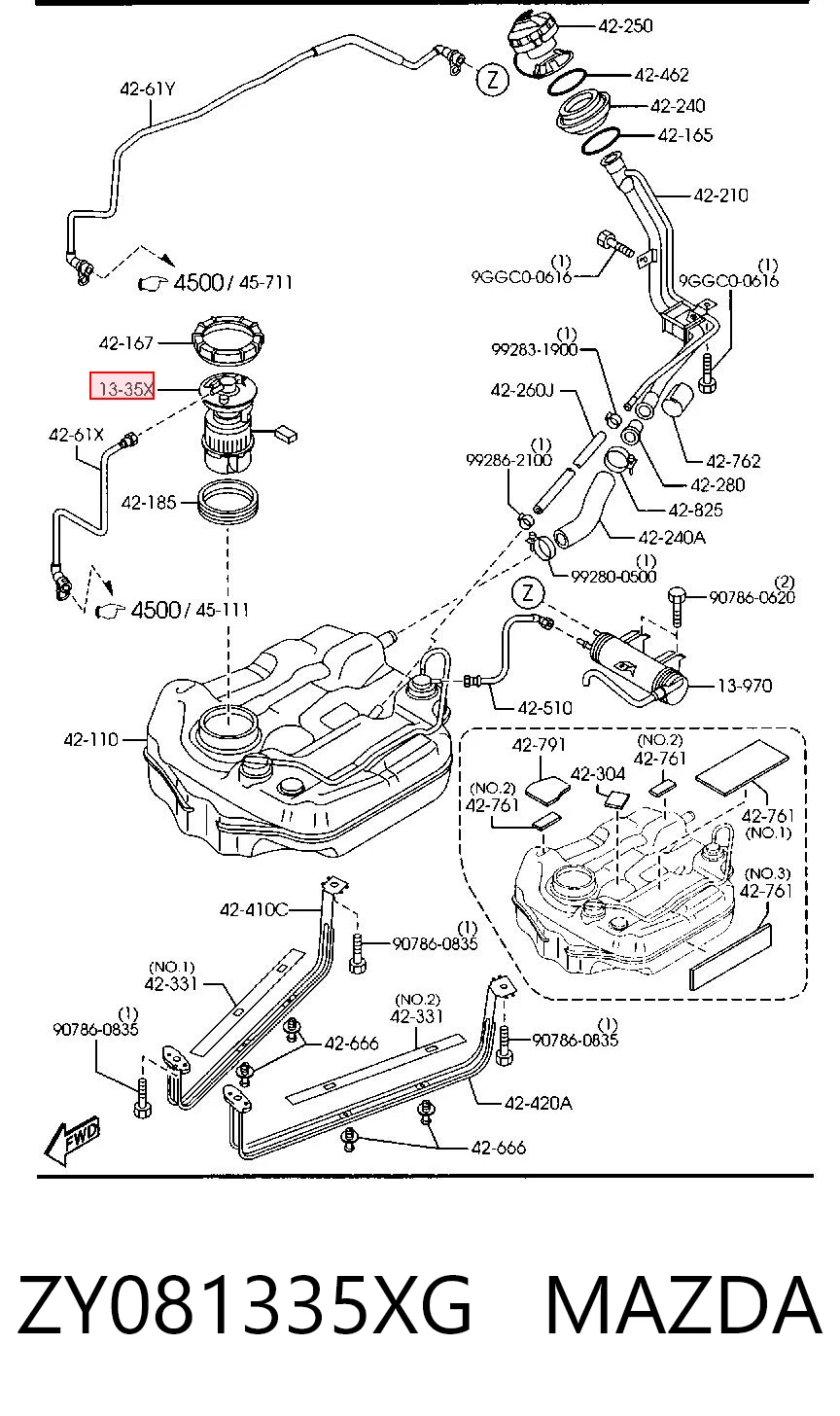 Módulo de alimentación de combustible Ford Focus II (2004-2011)