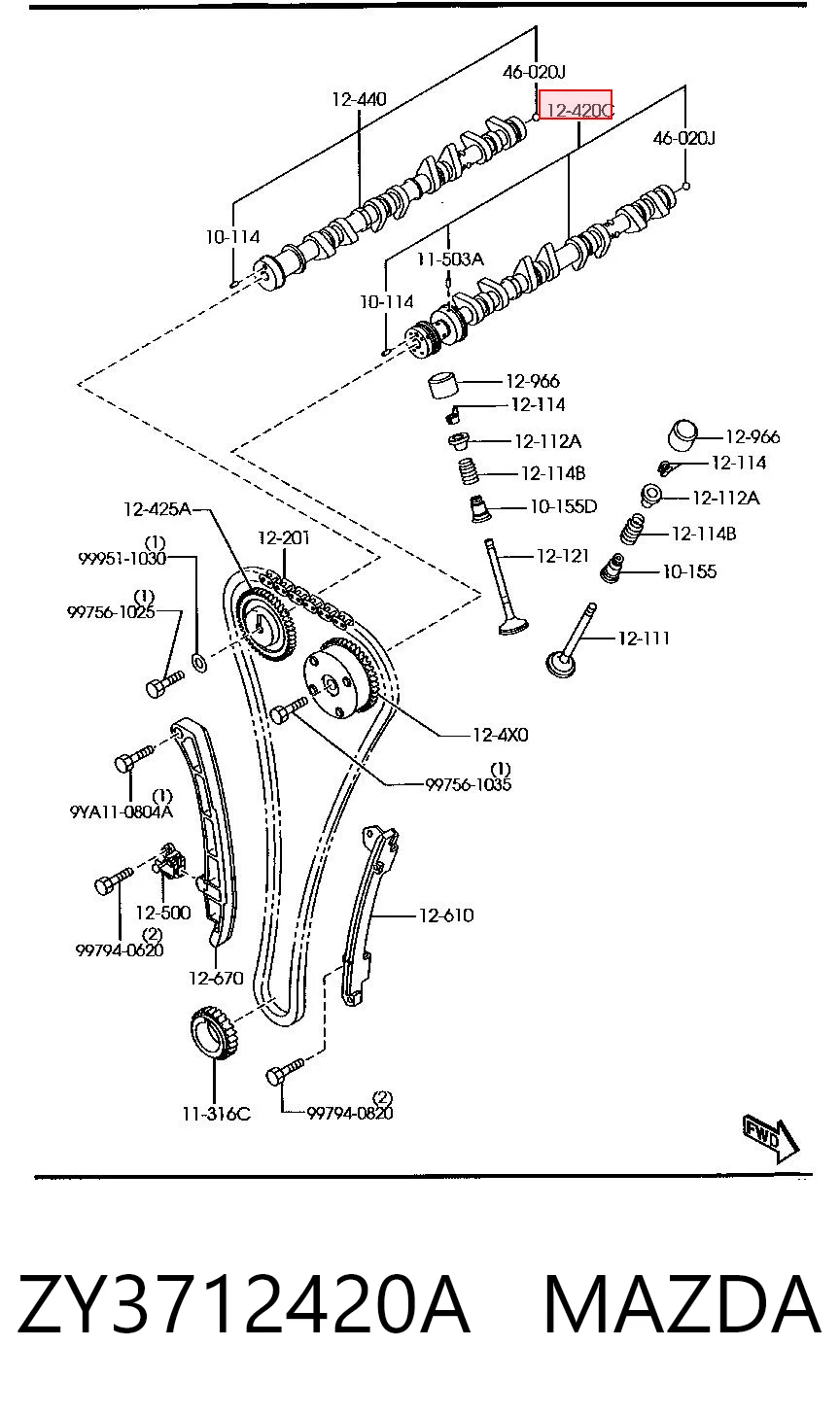 Comprar Árbol de levas de admisión Mazda 2  DE a bajo precio