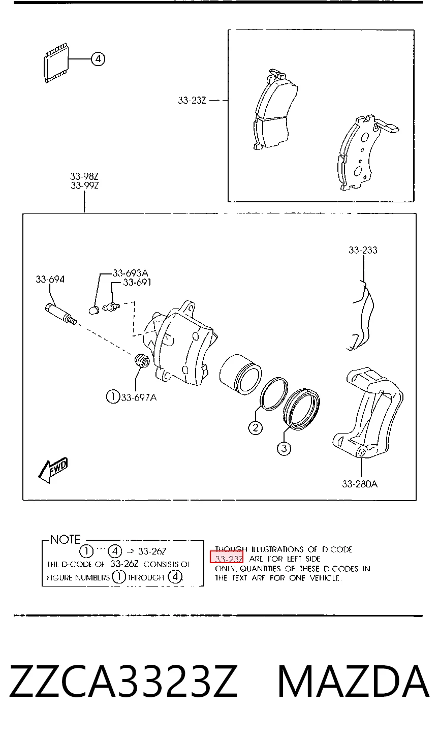 Pastillas delanteras Ford Escape  (2001-2007)