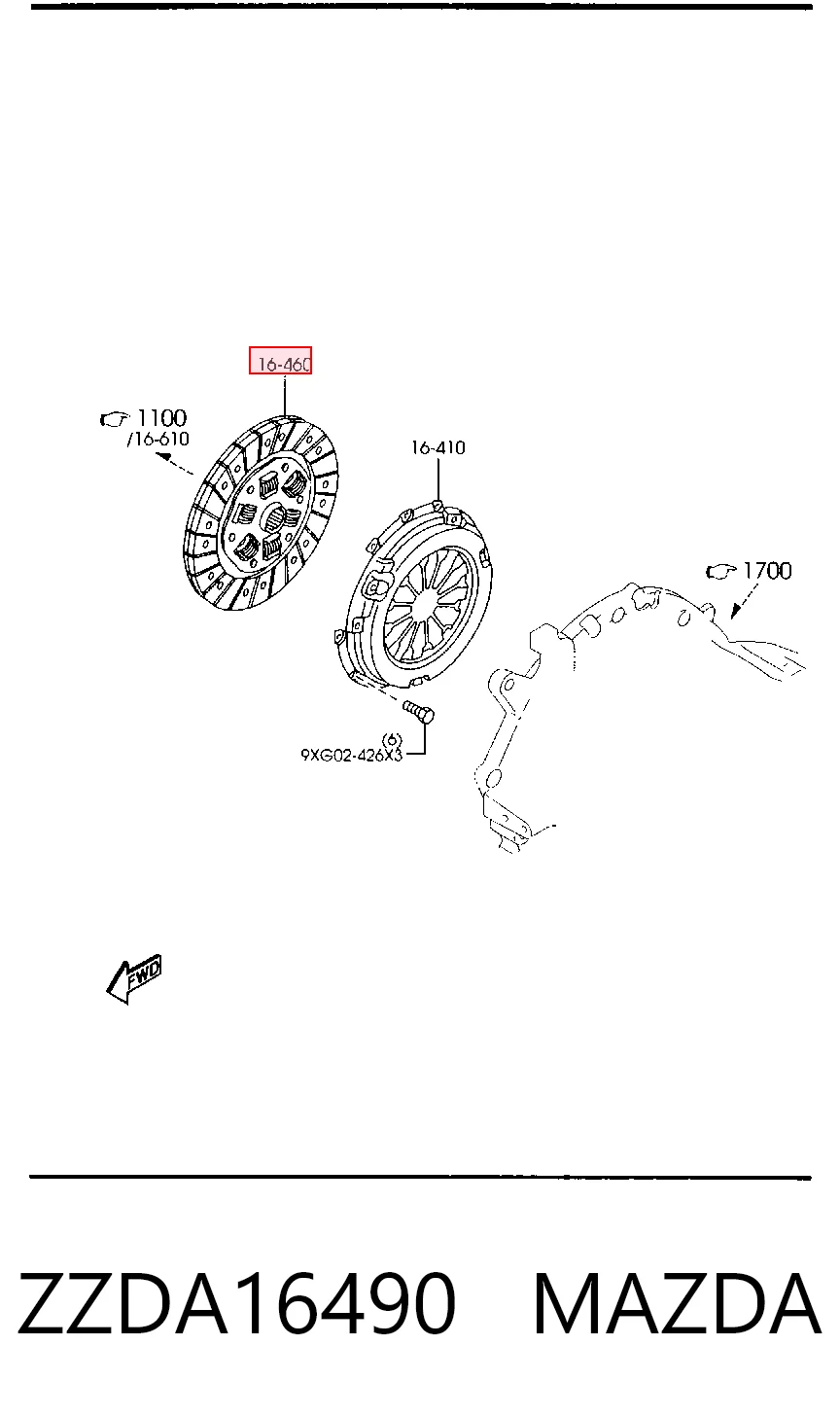 Disco de embrague para Ford Escape 