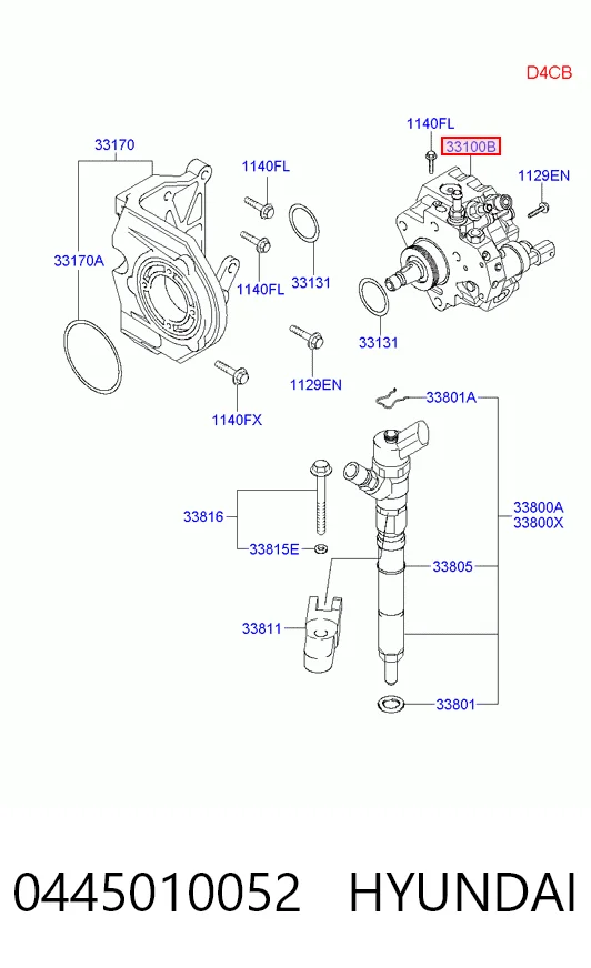 0445010052 Hyundai/Kia Bomba de inyección