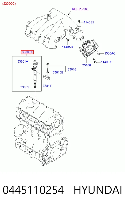 Inyectores Hyundai Santa Fe II SUV (CM) (2006 - 2012) precio, desde 79,86 EUR