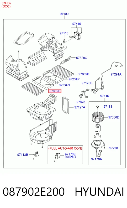 087902E200 Hyundai/Kia Filtro antipolen