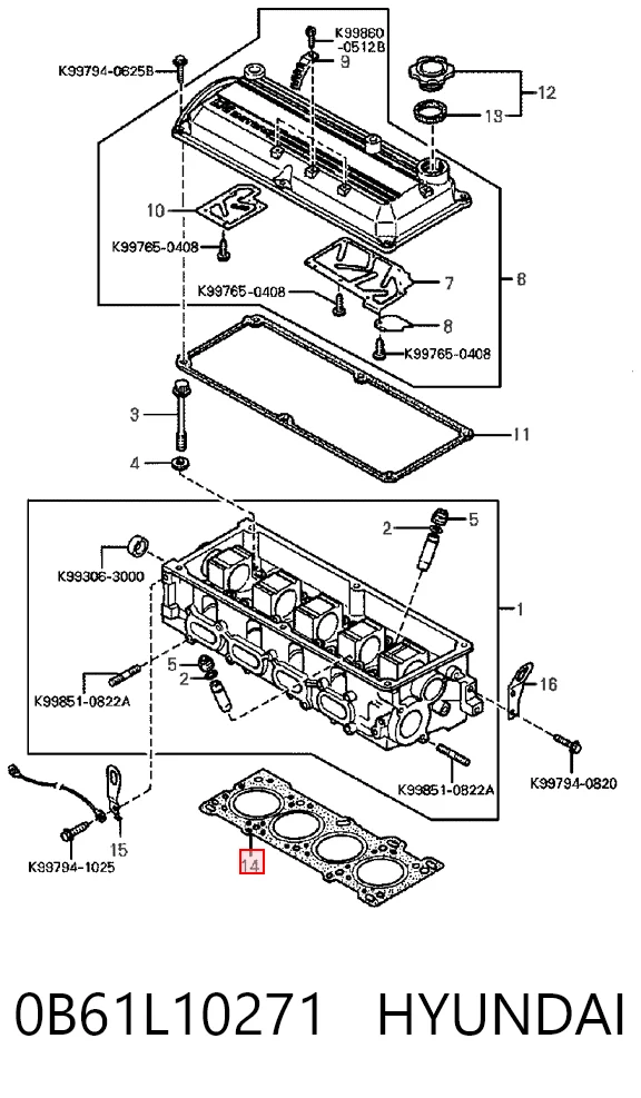0B61L10271 Hyundai/Kia